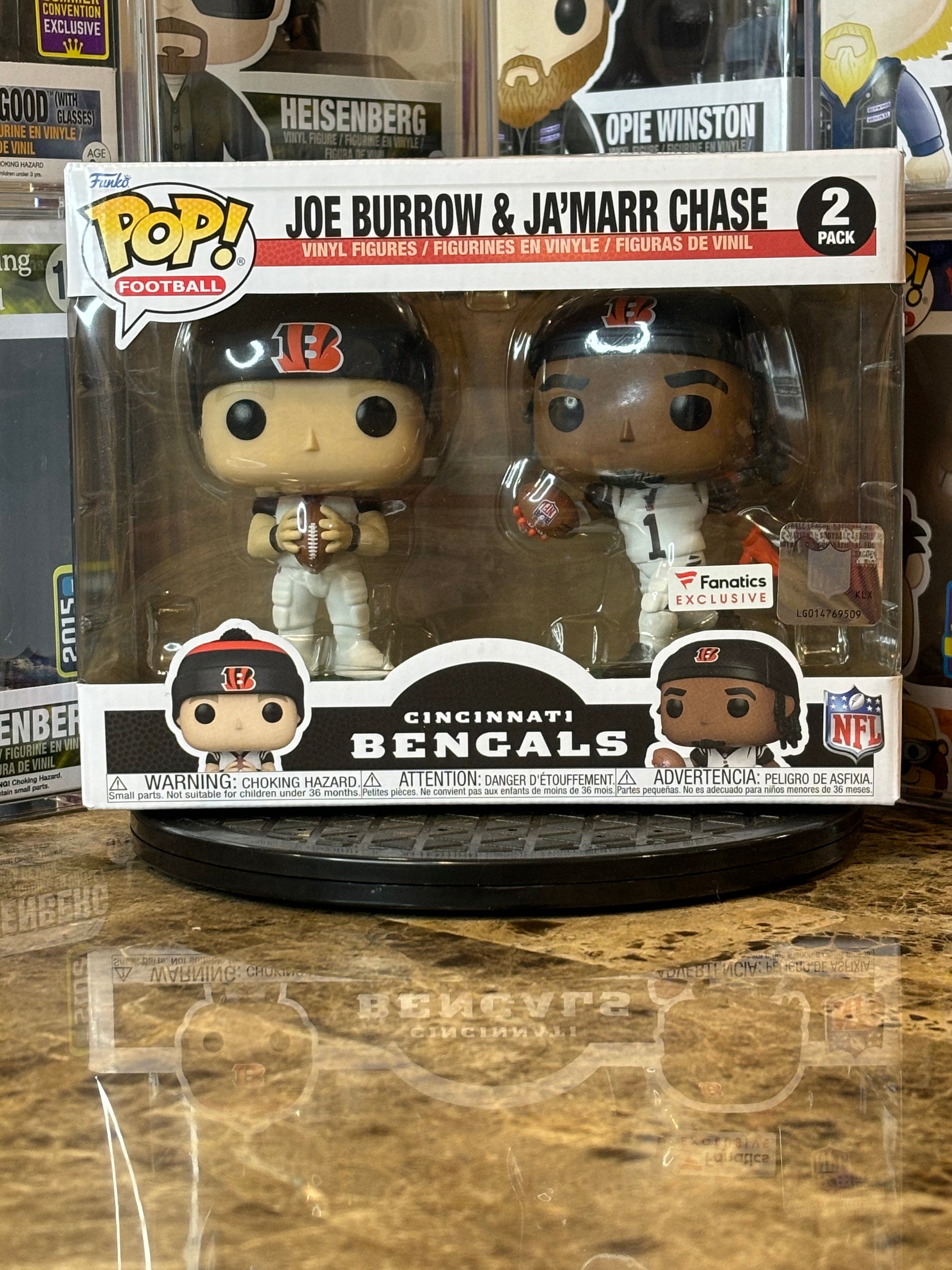 Funko Pop 2-Pack Cincinnati Bengals Joe Burrow & Ja'marr Chase