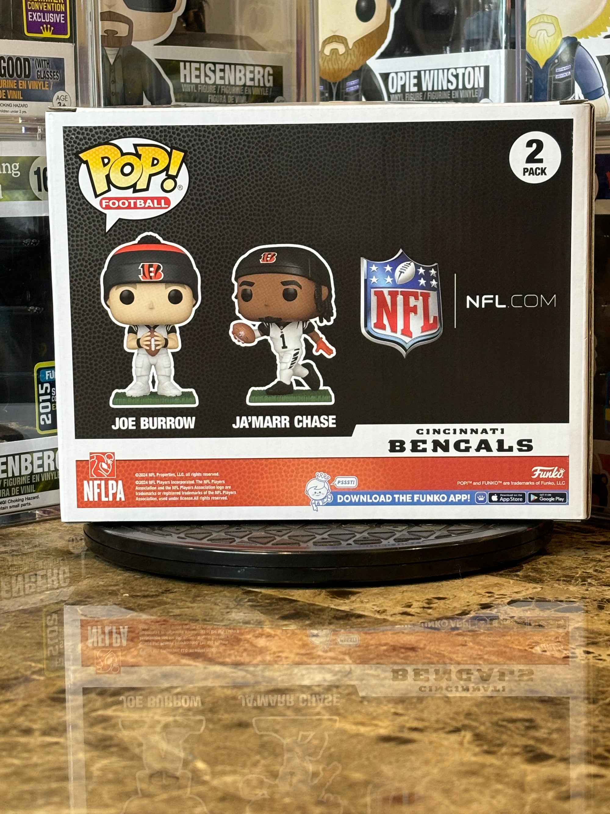 Funko Pop 2-Pack Cincinnati Bengals Joe Burrow & Ja'marr Chase