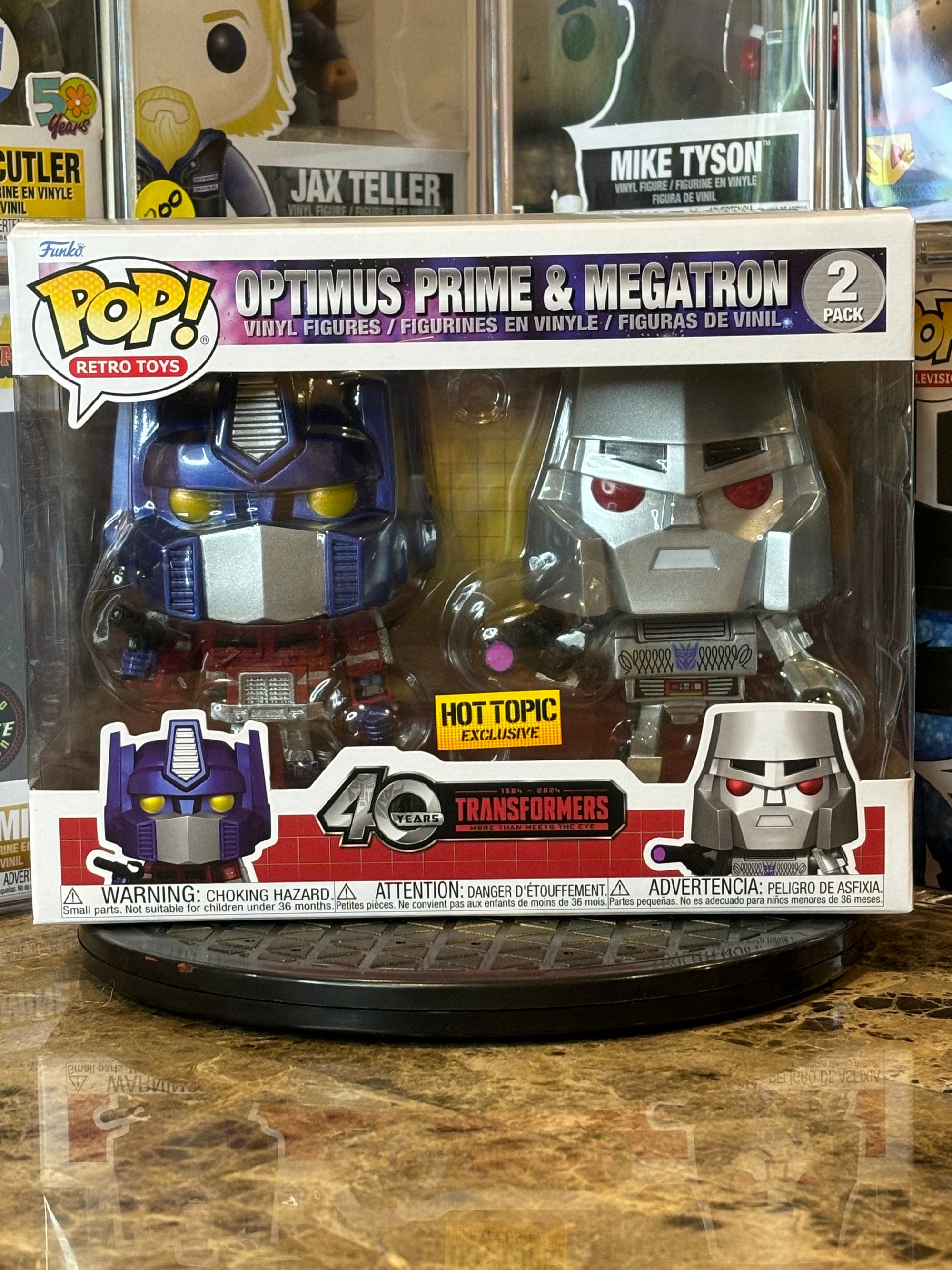 Funko Pop Transformers 40 Years Optimus Prime & Megatron 2-Pack