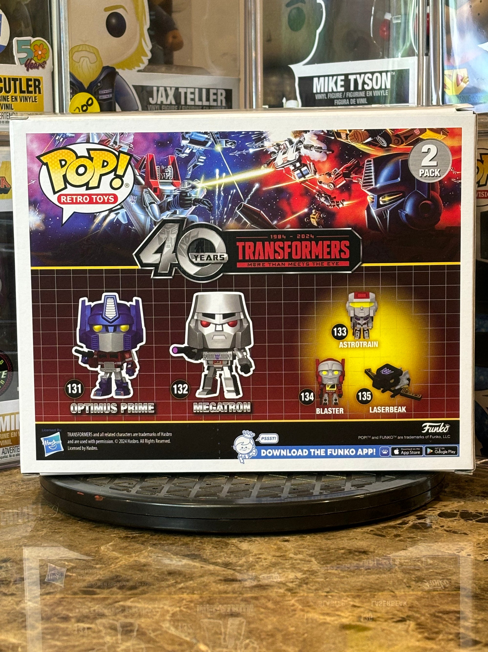 Funko Pop Transformers 40 Years Optimus Prime & Megatron 2-Pack