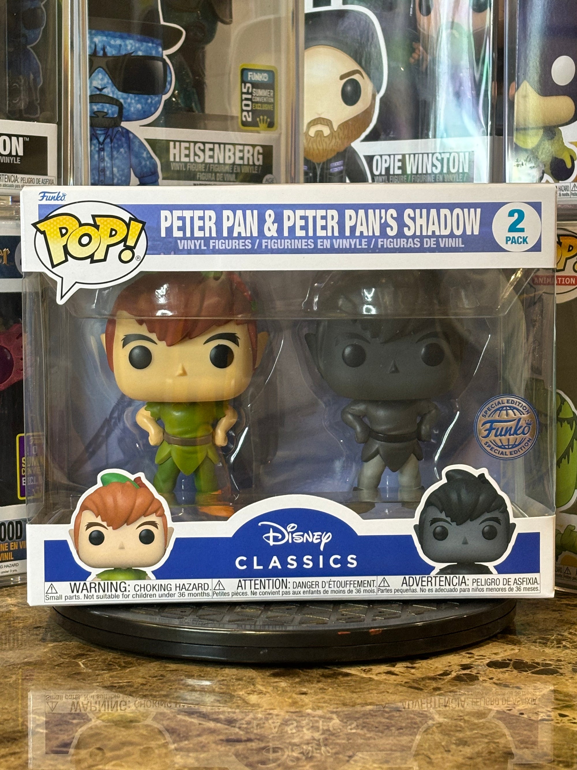 Funko Pop 2-Pack Disney Classics Peter Pan & Peter Pan's Shadow