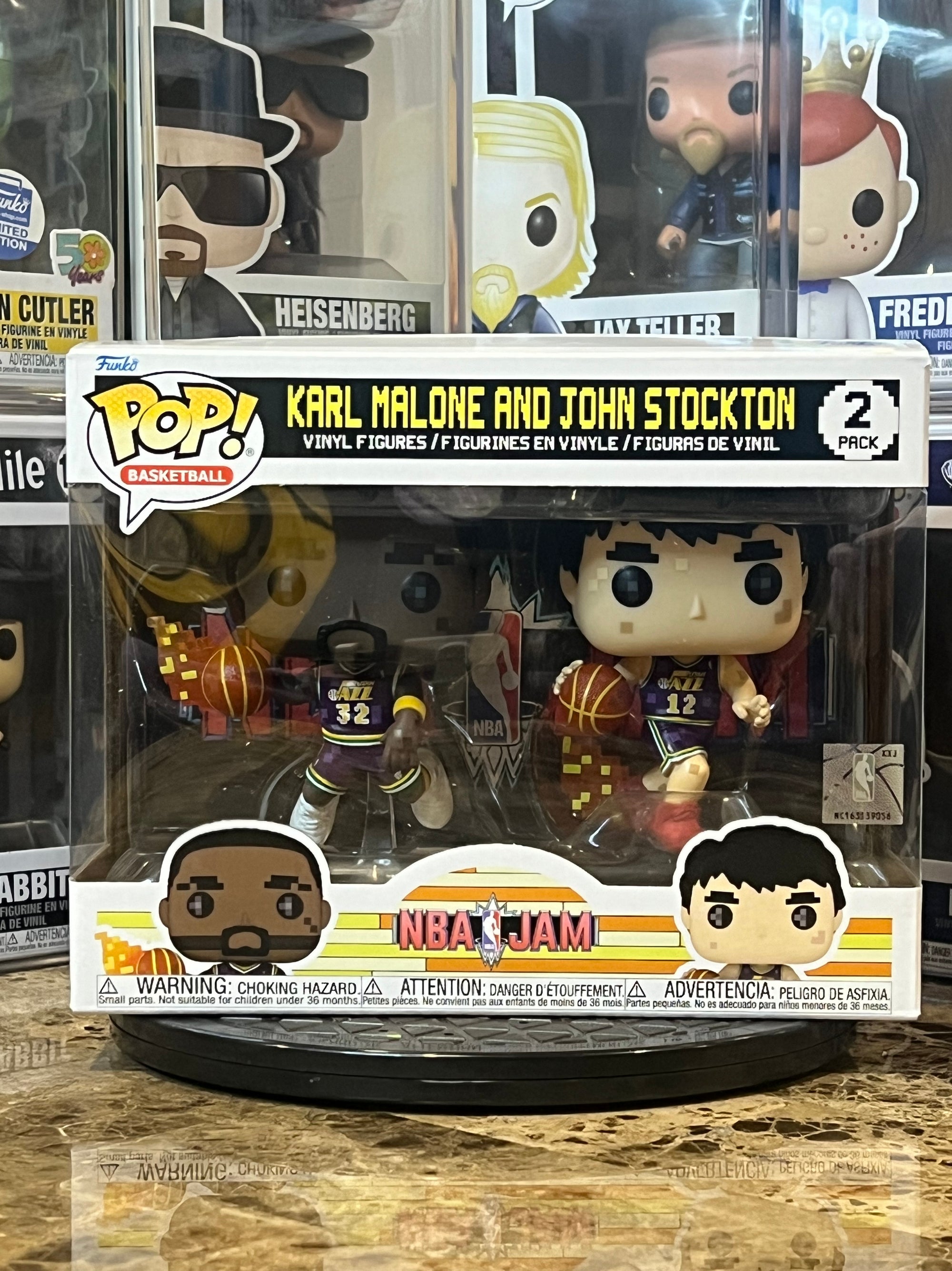 Funko Pop 2-Pack NBA Jam Karl Malone and John Stockton