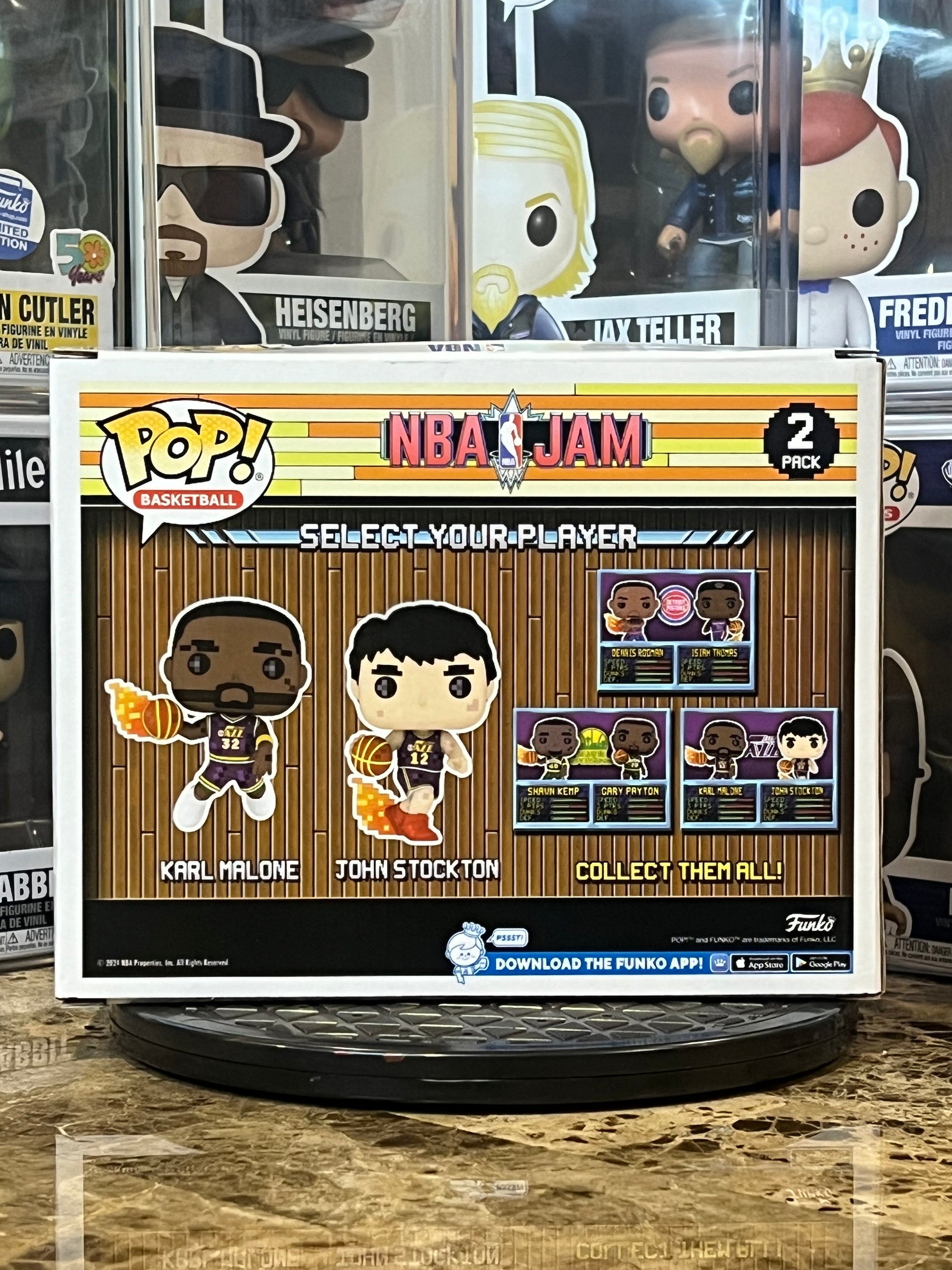 Funko Pop 2-Pack NBA Jam Karl Malone and John Stockton