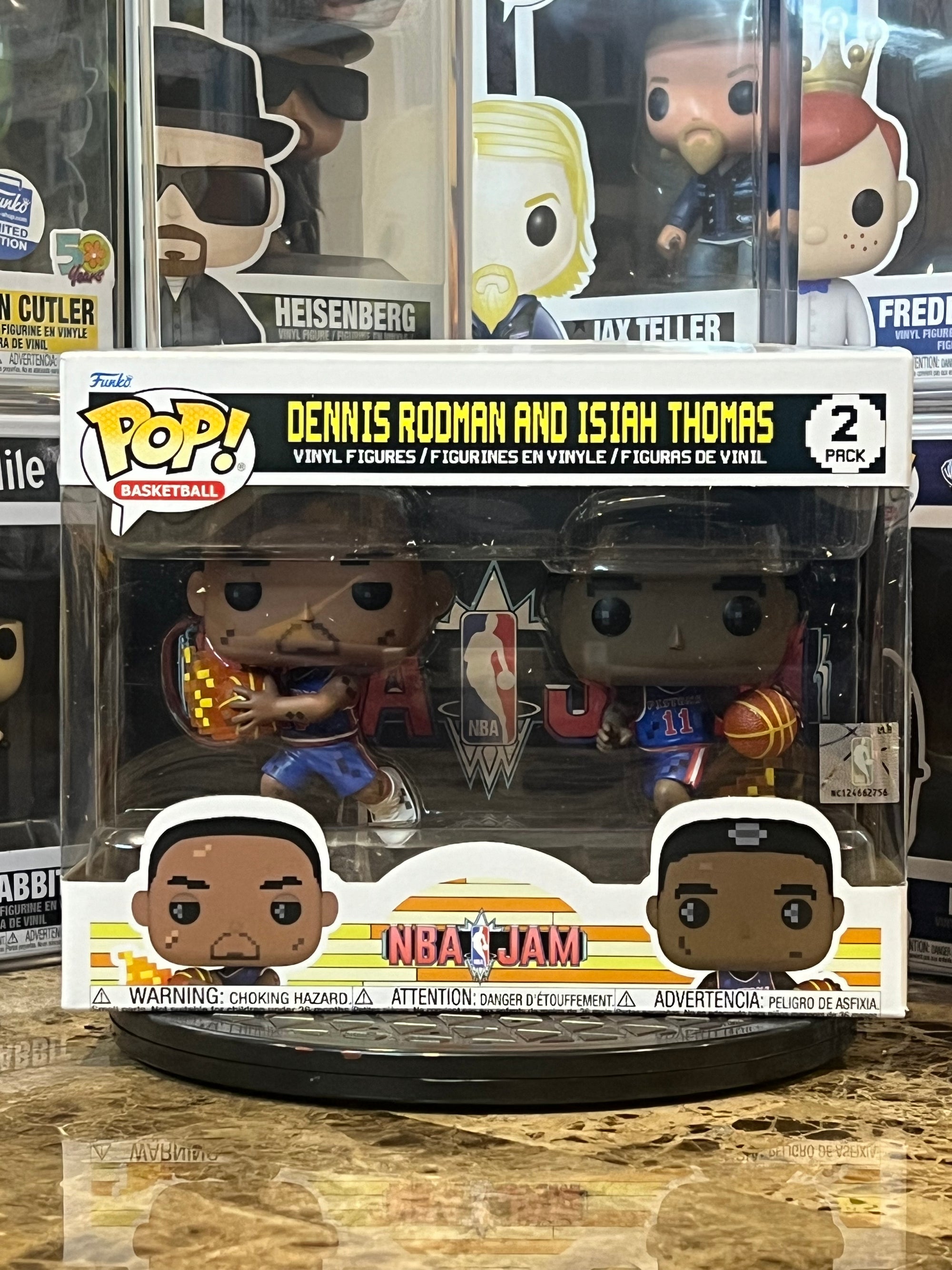 Funko Pop 2-Pack NBA Jam Dennis Rodman and Isiah Thomas