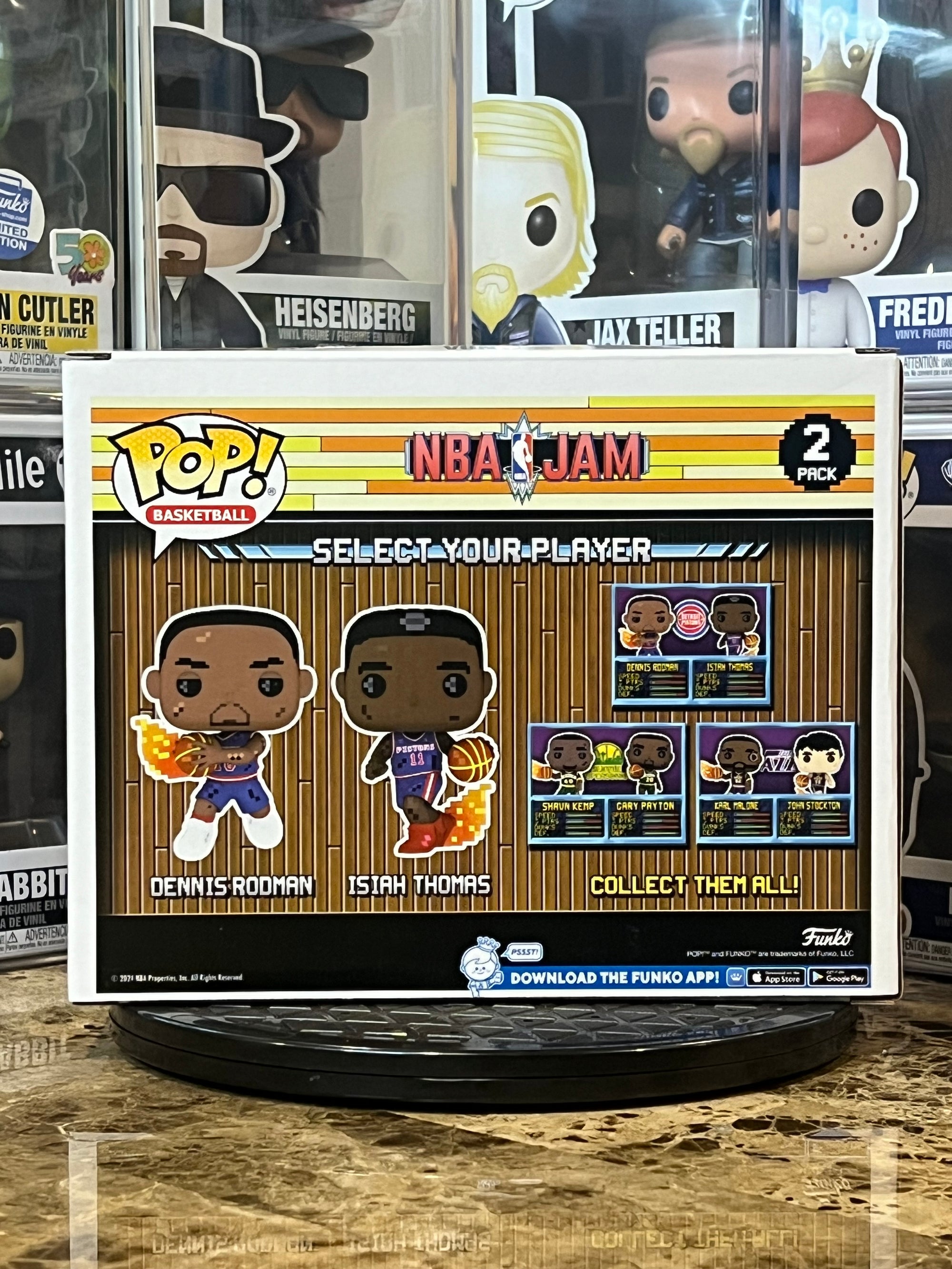 Funko Pop 2-Pack NBA Jam Dennis Rodman and Isiah Thomas