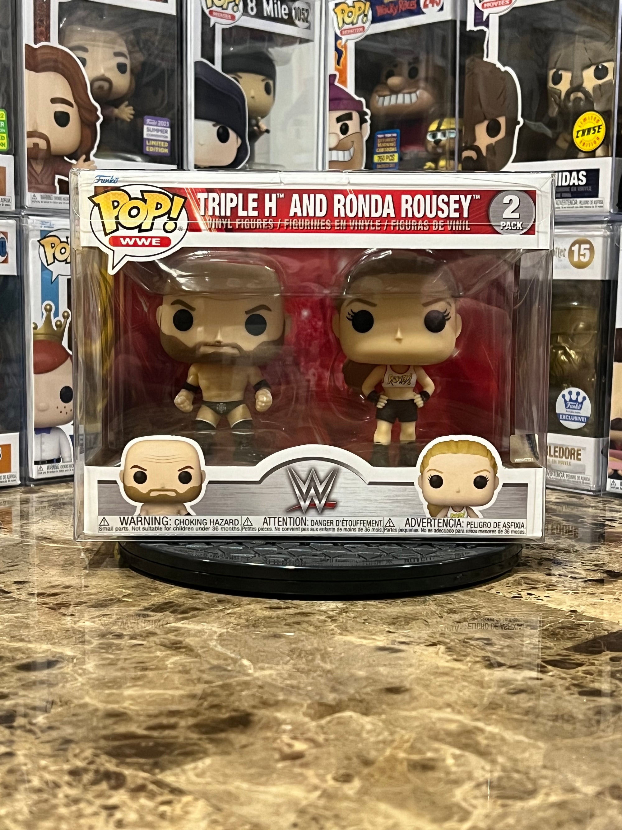 Funko Pop 2-pack WWE Triple H and Ronda Rousey