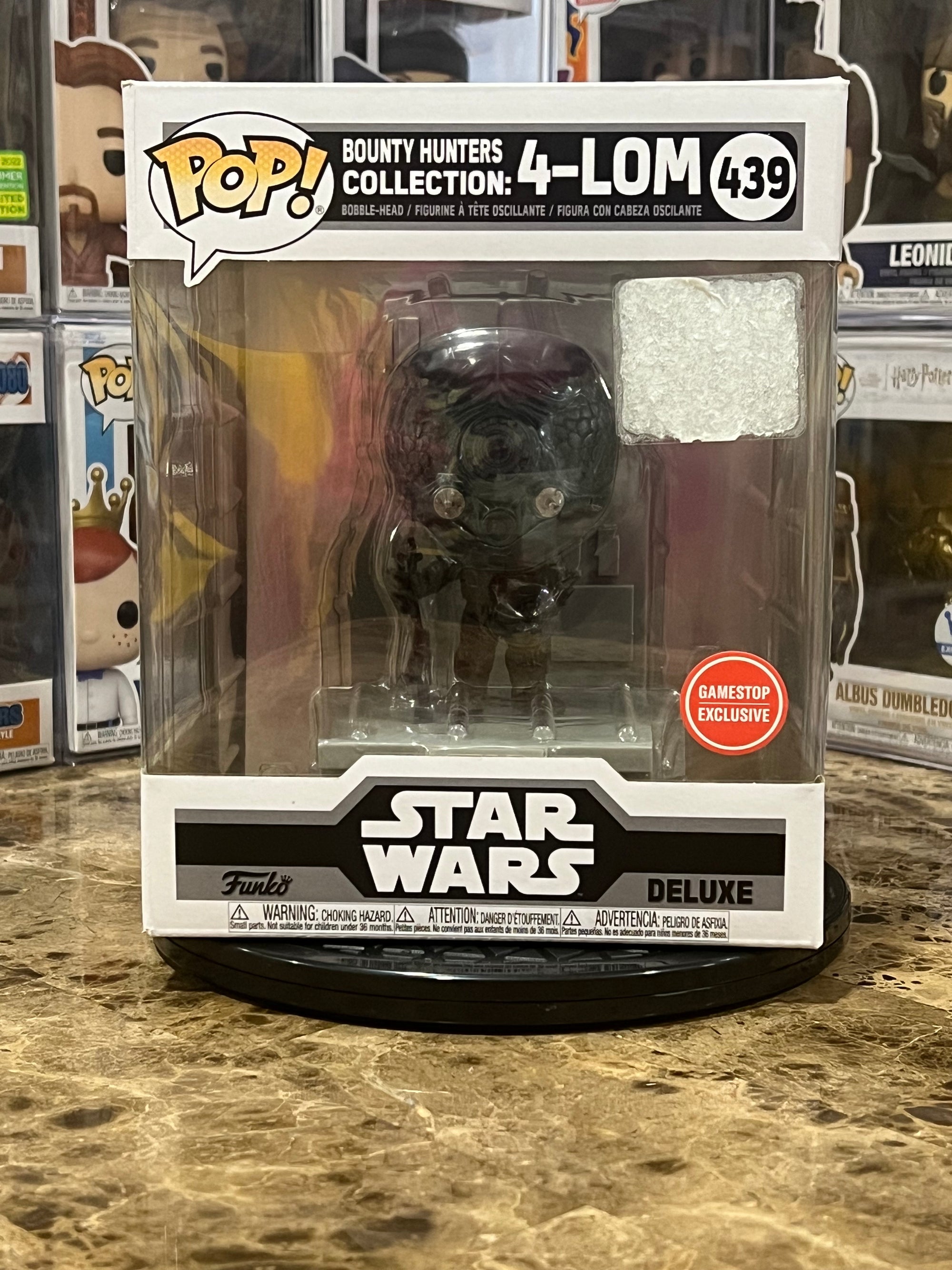 Funko Pop Star Wars Bounty Hunters Collection:4-Lom #439