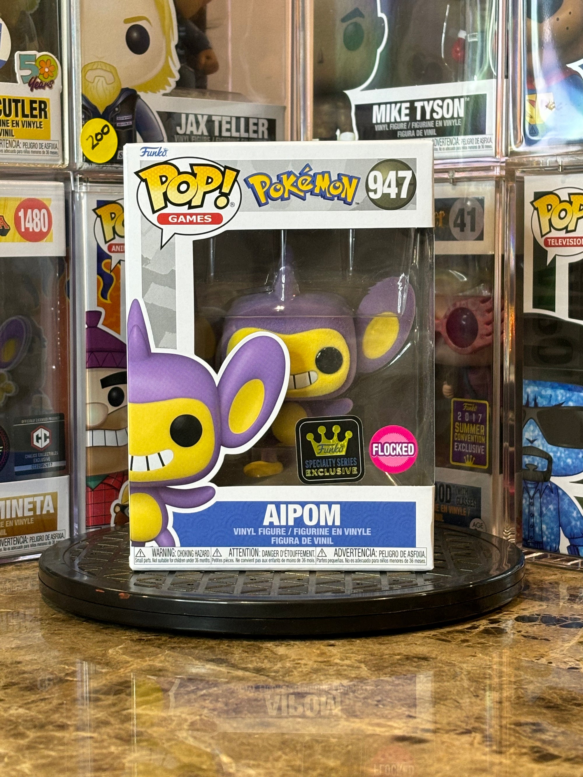 Funko Pop Pokemon Aipom (Flocked) #947