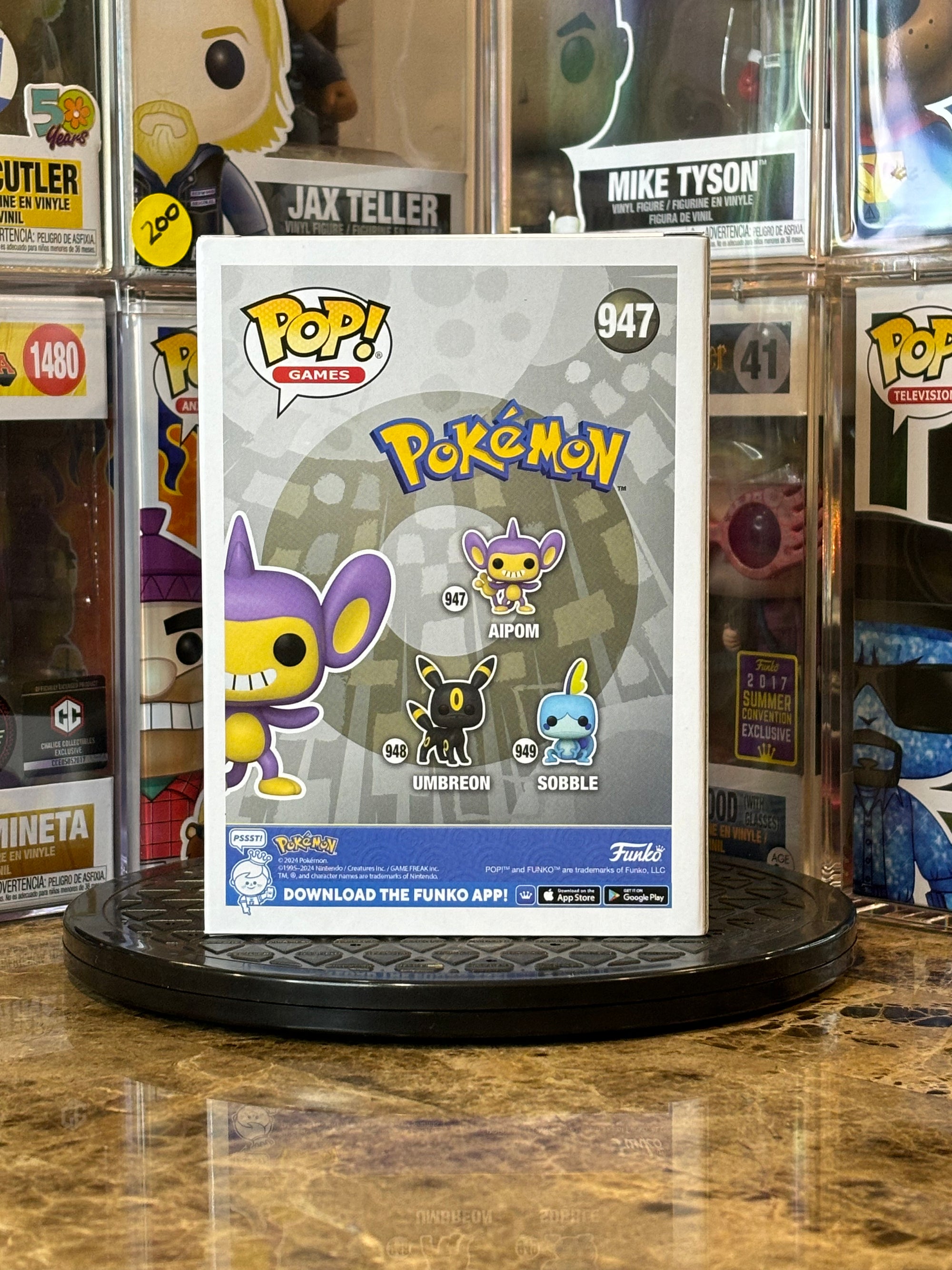 Funko Pop Pokemon Aipom (Flocked) #947