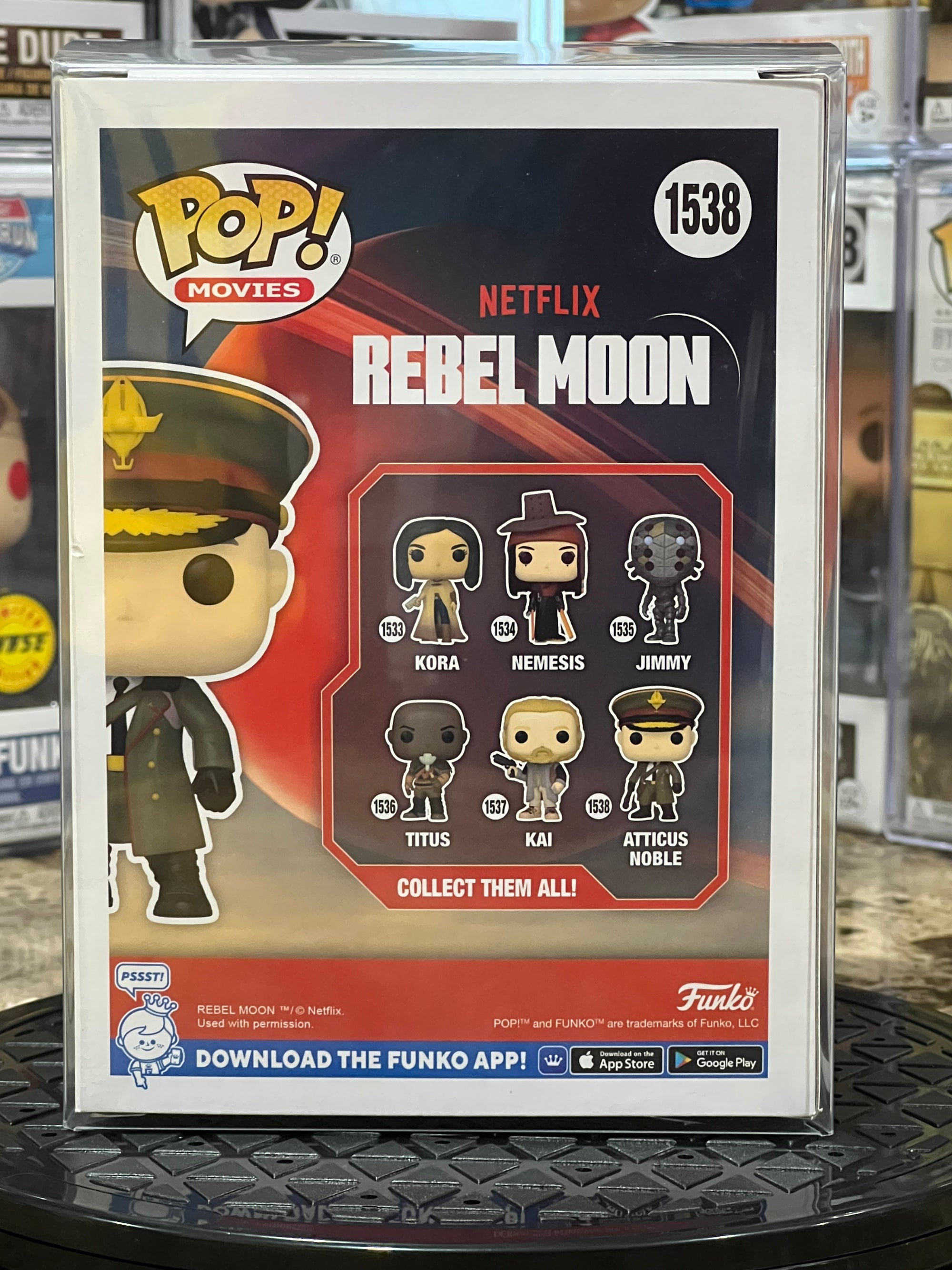 Funko Pop Rebel Moon Atticus Noble #1538