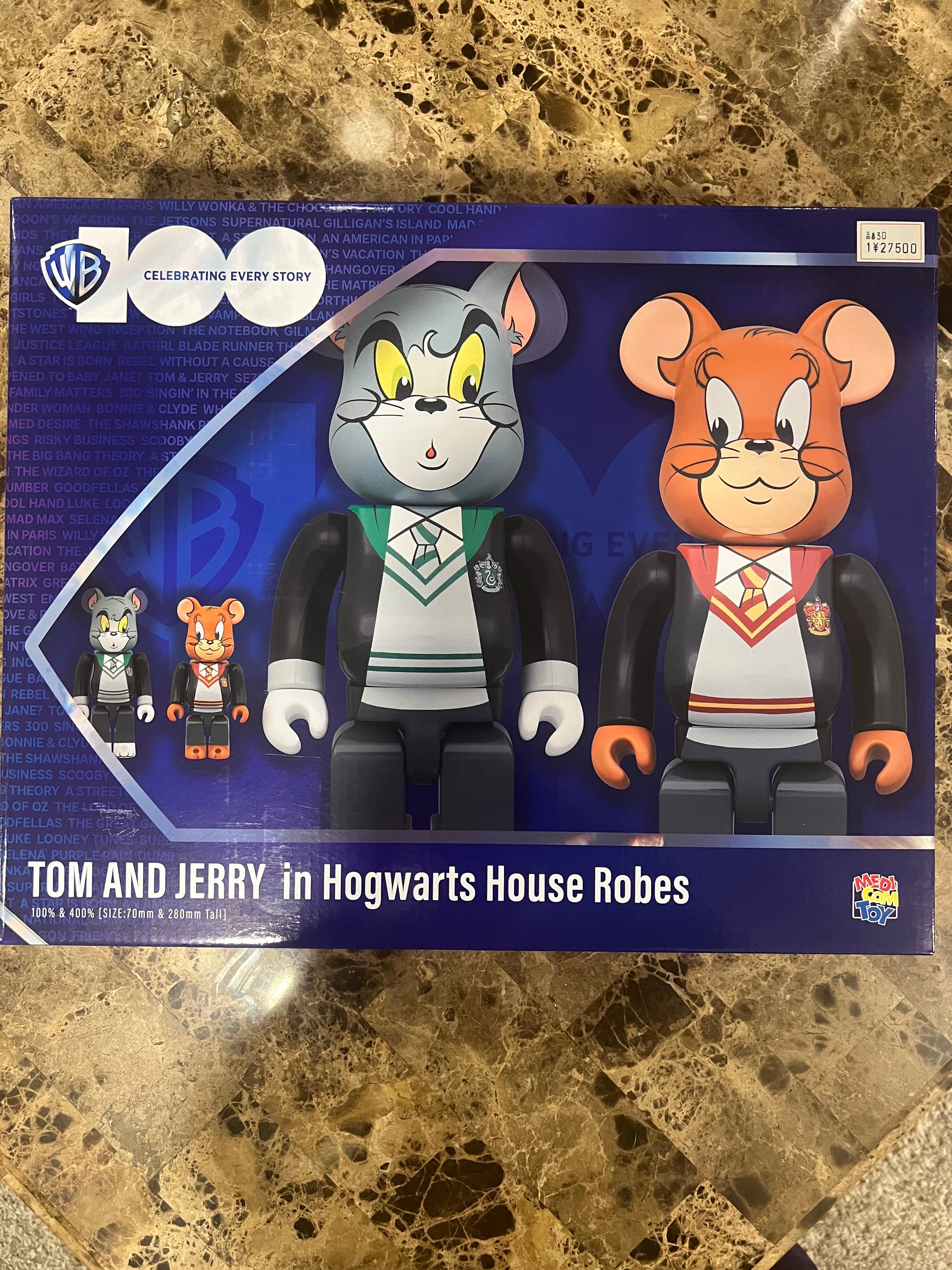 Be@rbrick Tom and Jerry in Hogwarts Set 400% and 100%