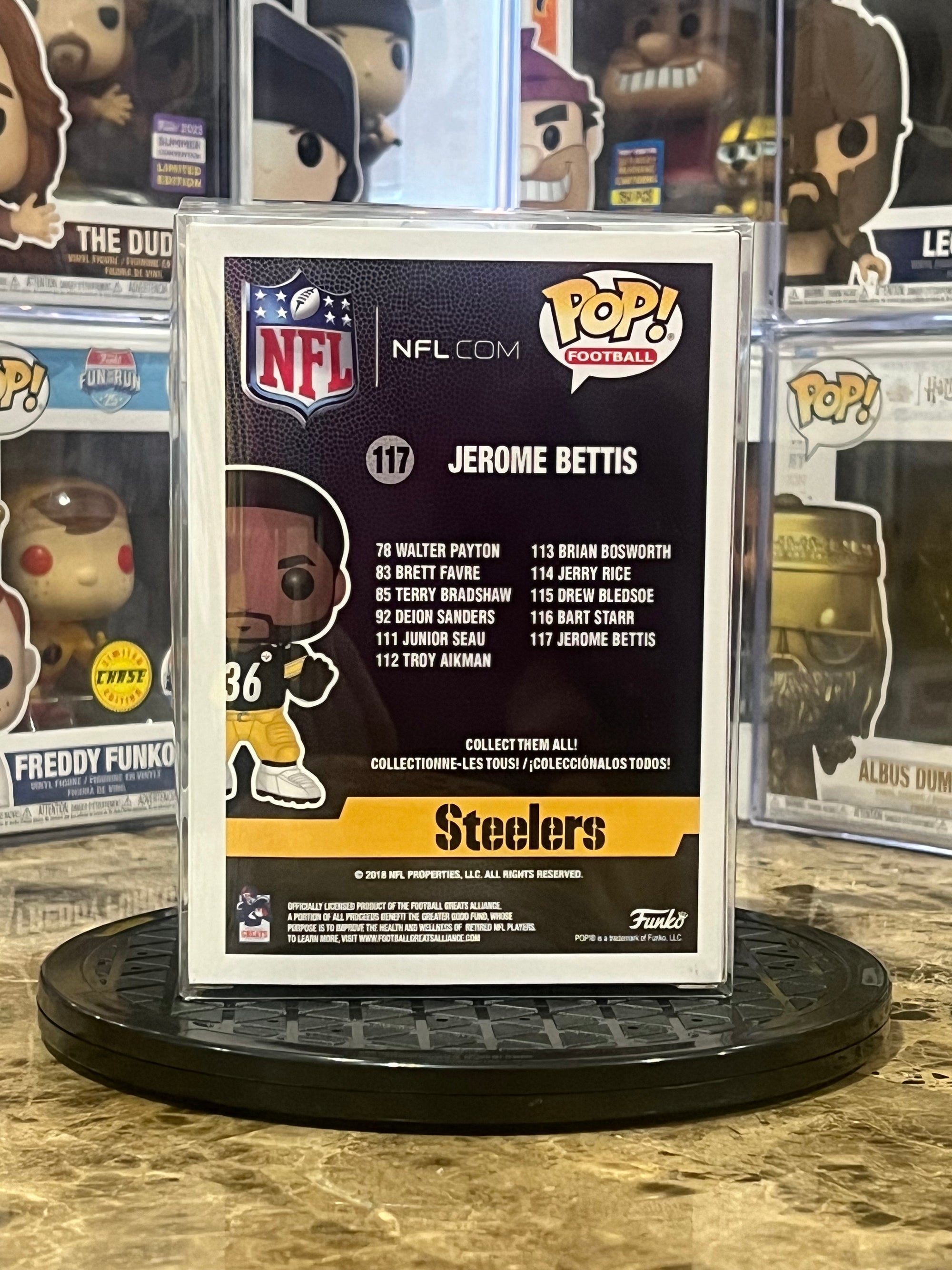 Funko Pop Pittsburgh Steelers Jerome Bettis #117