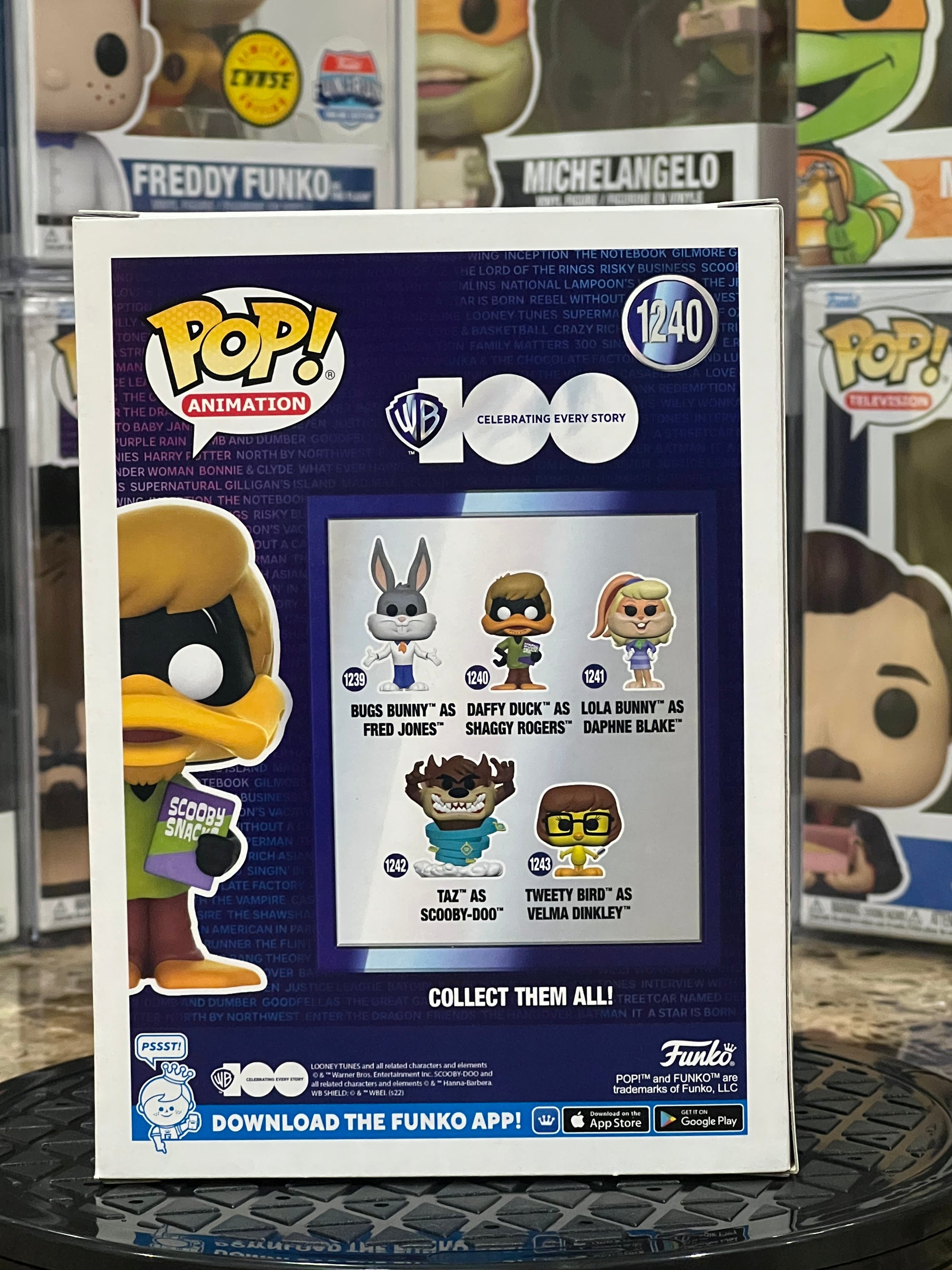 Funko Pop WB100 Daffy Duck as Shaggy Rogers #1240