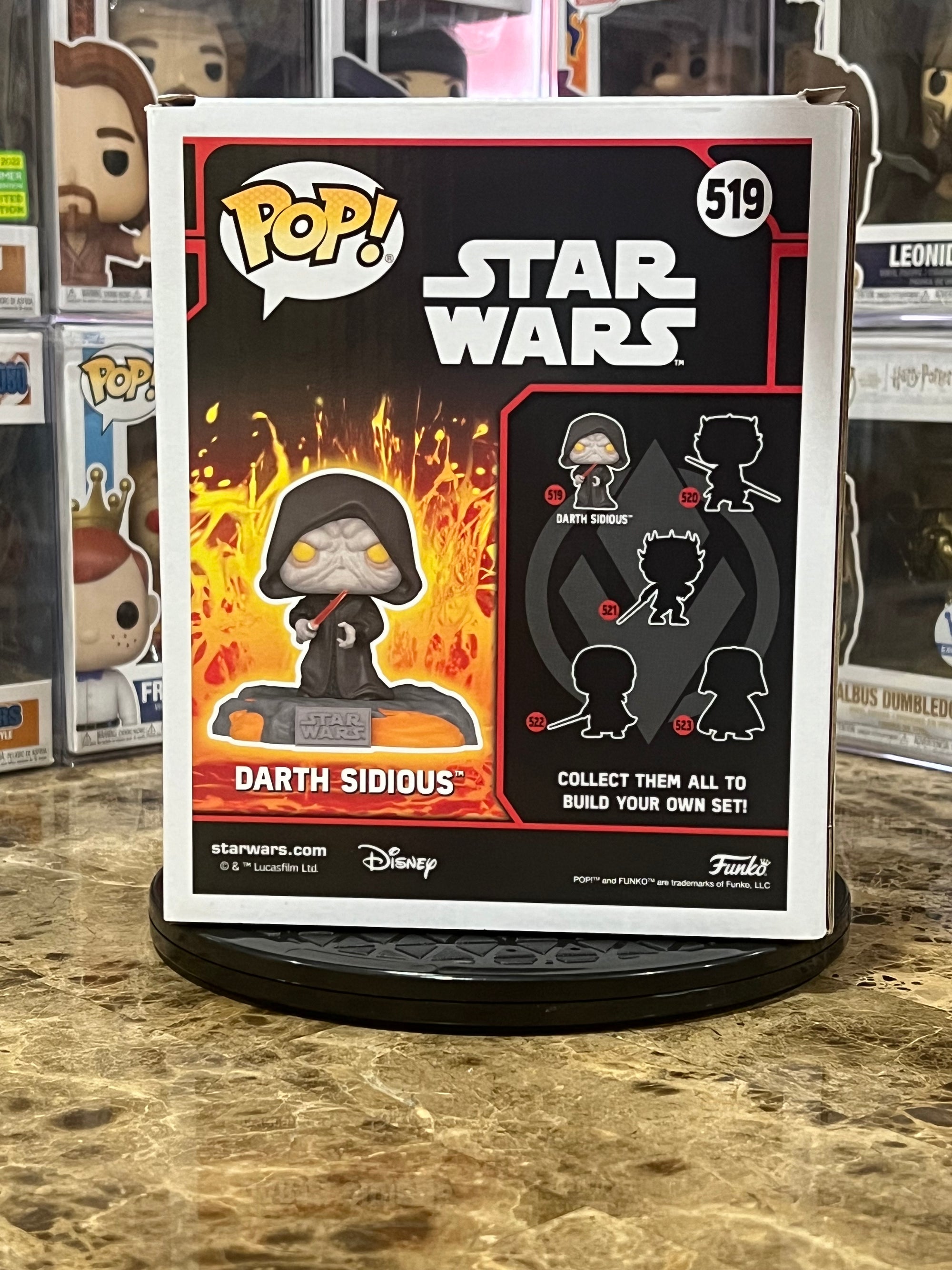 Funko Pop Star Wars Red Saber Series Vol 1: Darth Sidious #519