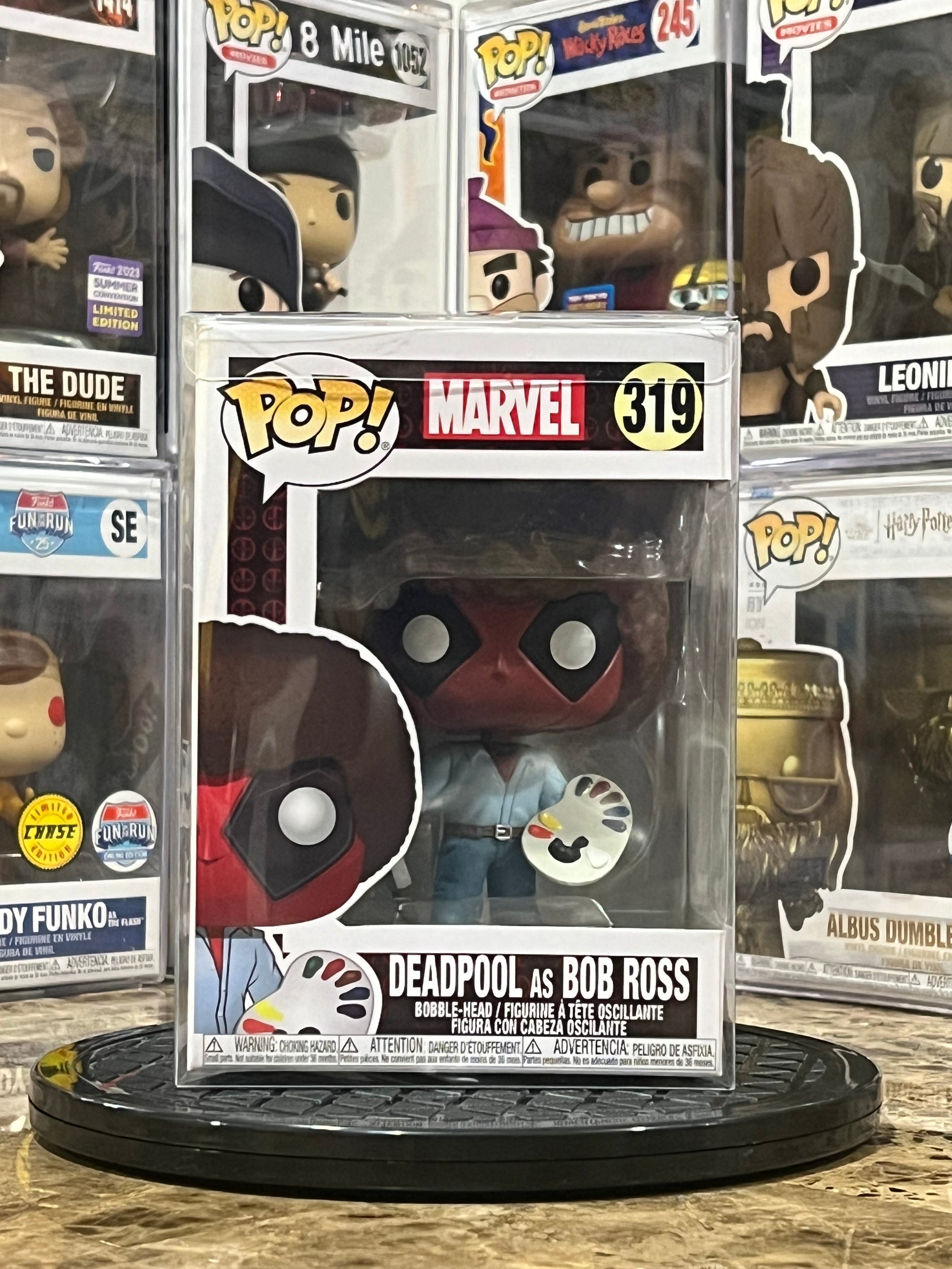 Funko Pop Marvel Deadpool as Bob Ross #319