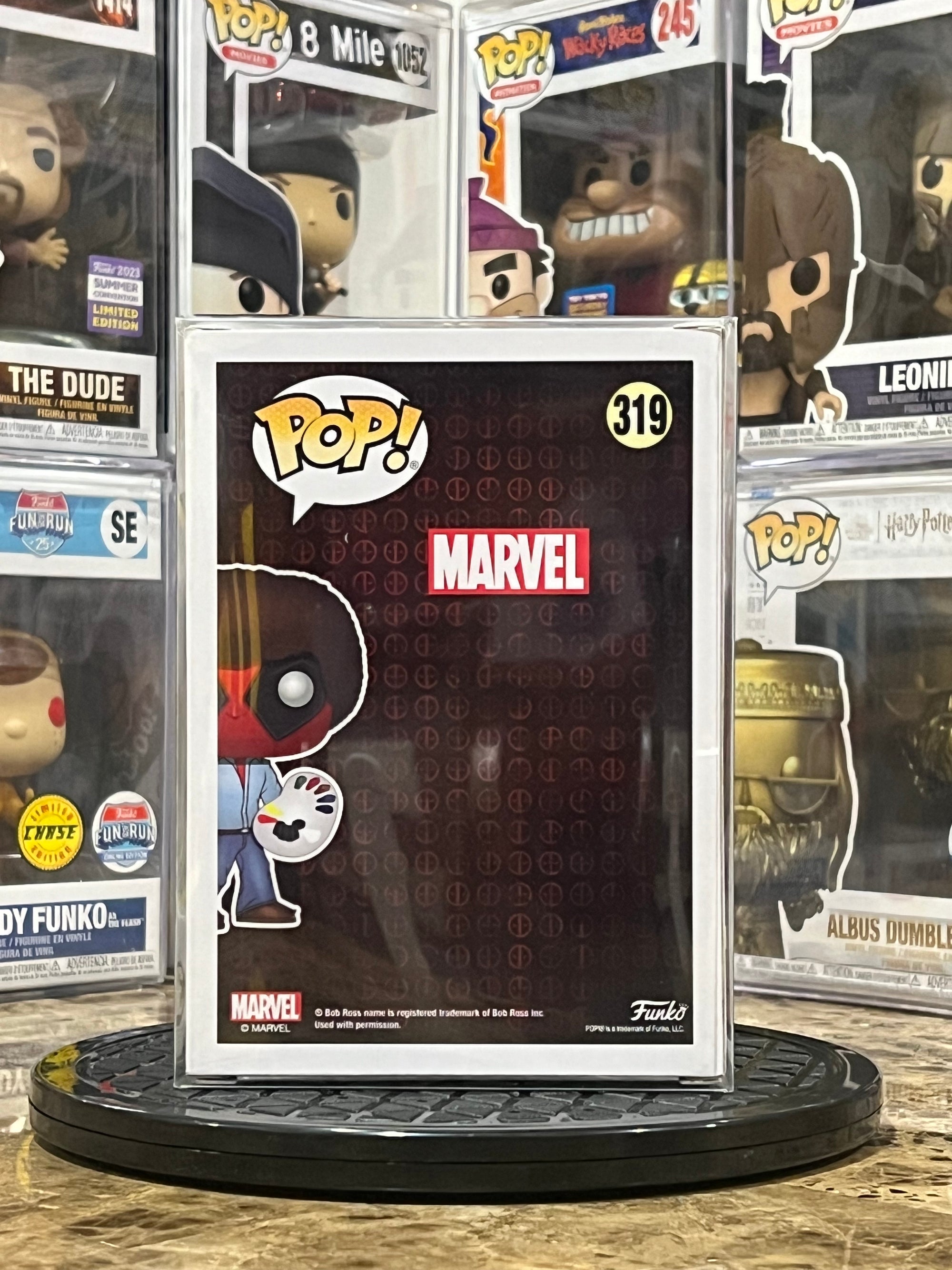 Funko Pop Marvel Deadpool as Bob Ross #319