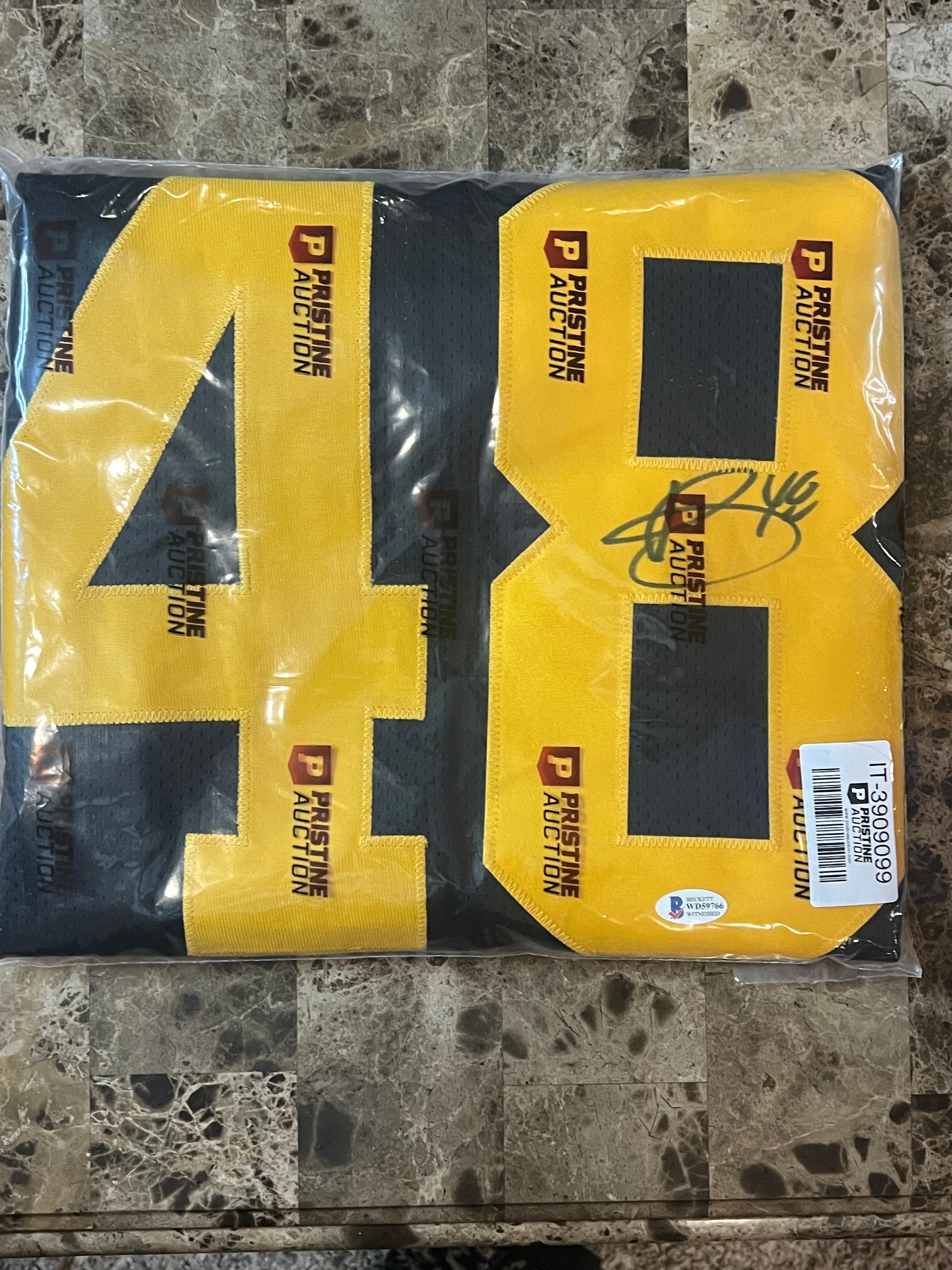 Bud Dupree Autographed Pittsburgh Steelers #48 Color Rush Jersey