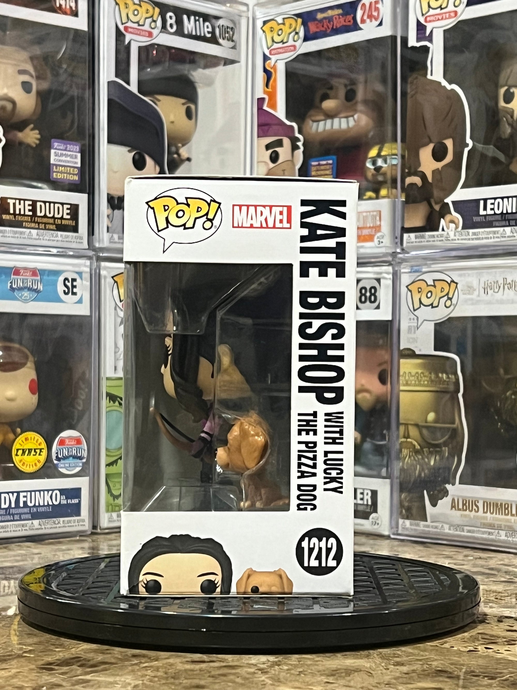 Funko Pop Hawkeye Kate Bishop w/ Lucky the Pizza Dog #1212