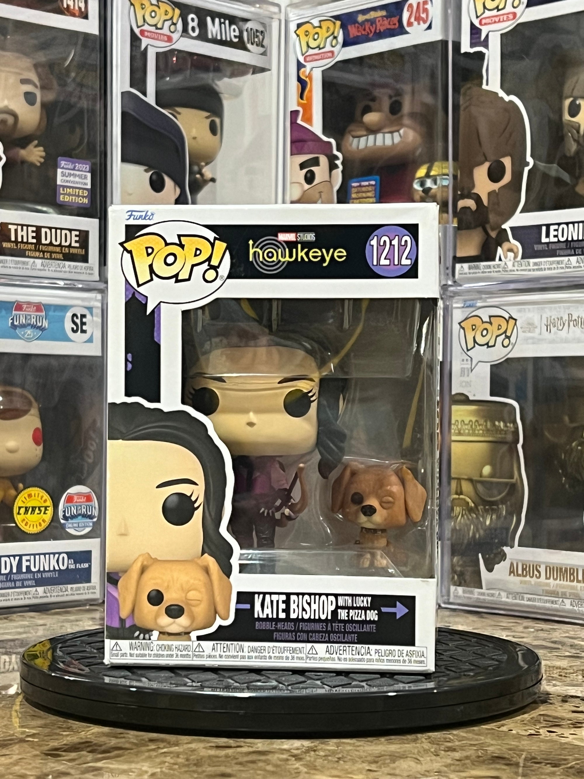 Funko Pop Hawkeye Kate Bishop w/ Lucky the Pizza Dog #1212