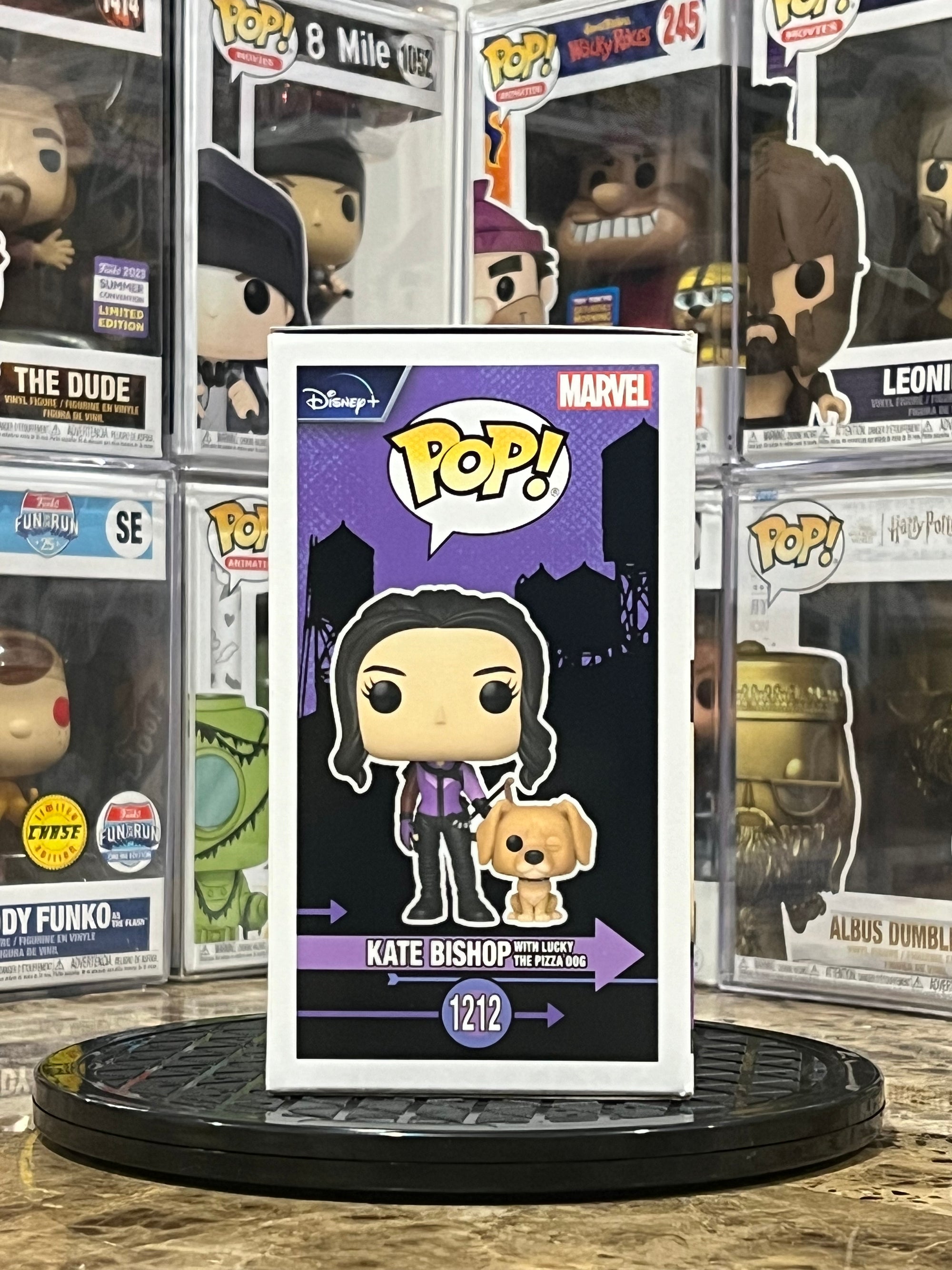Funko Pop Hawkeye Kate Bishop w/ Lucky the Pizza Dog #1212