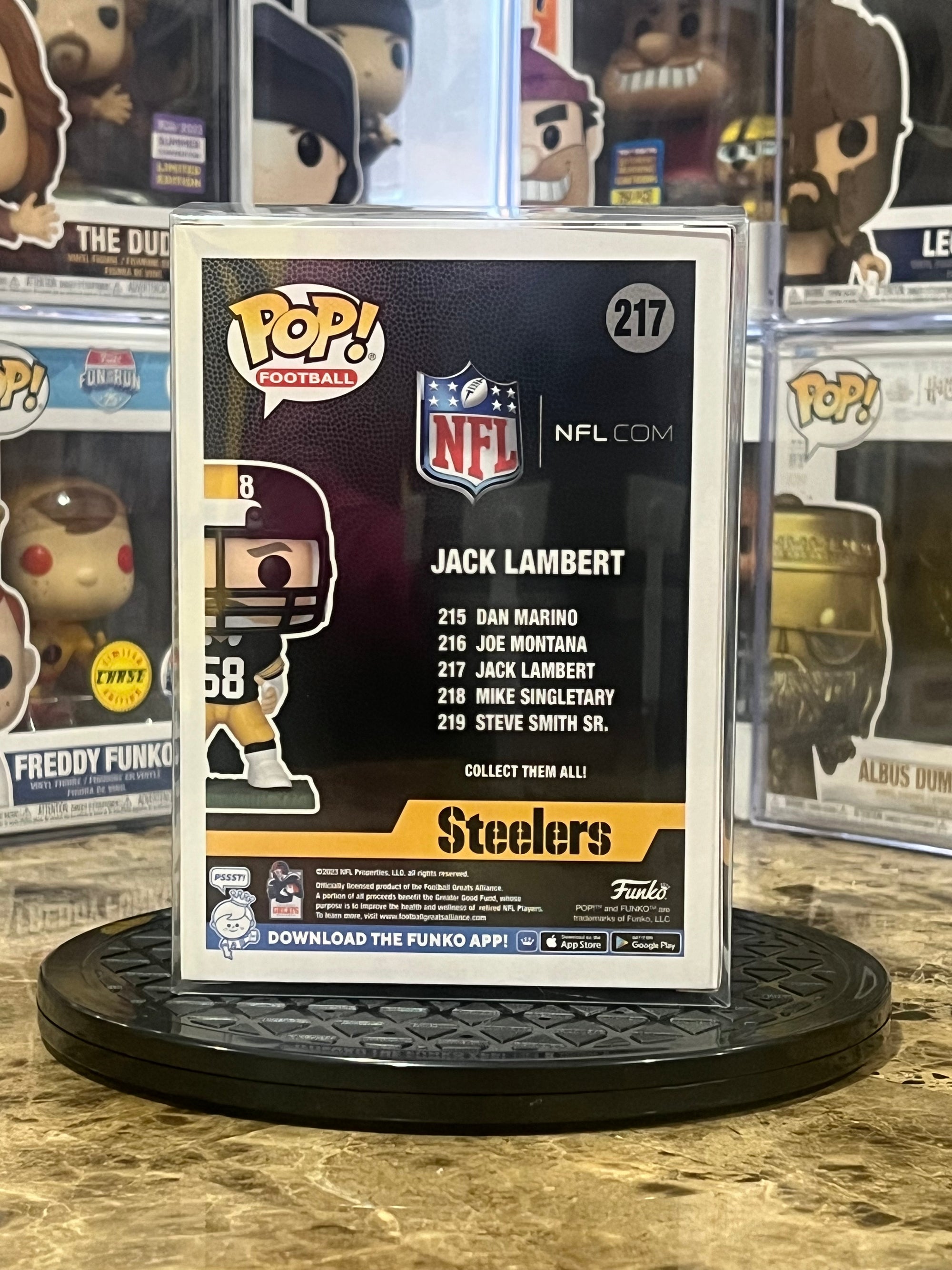 Funko Pop Pittsburgh Steelers Jack Lambert #217