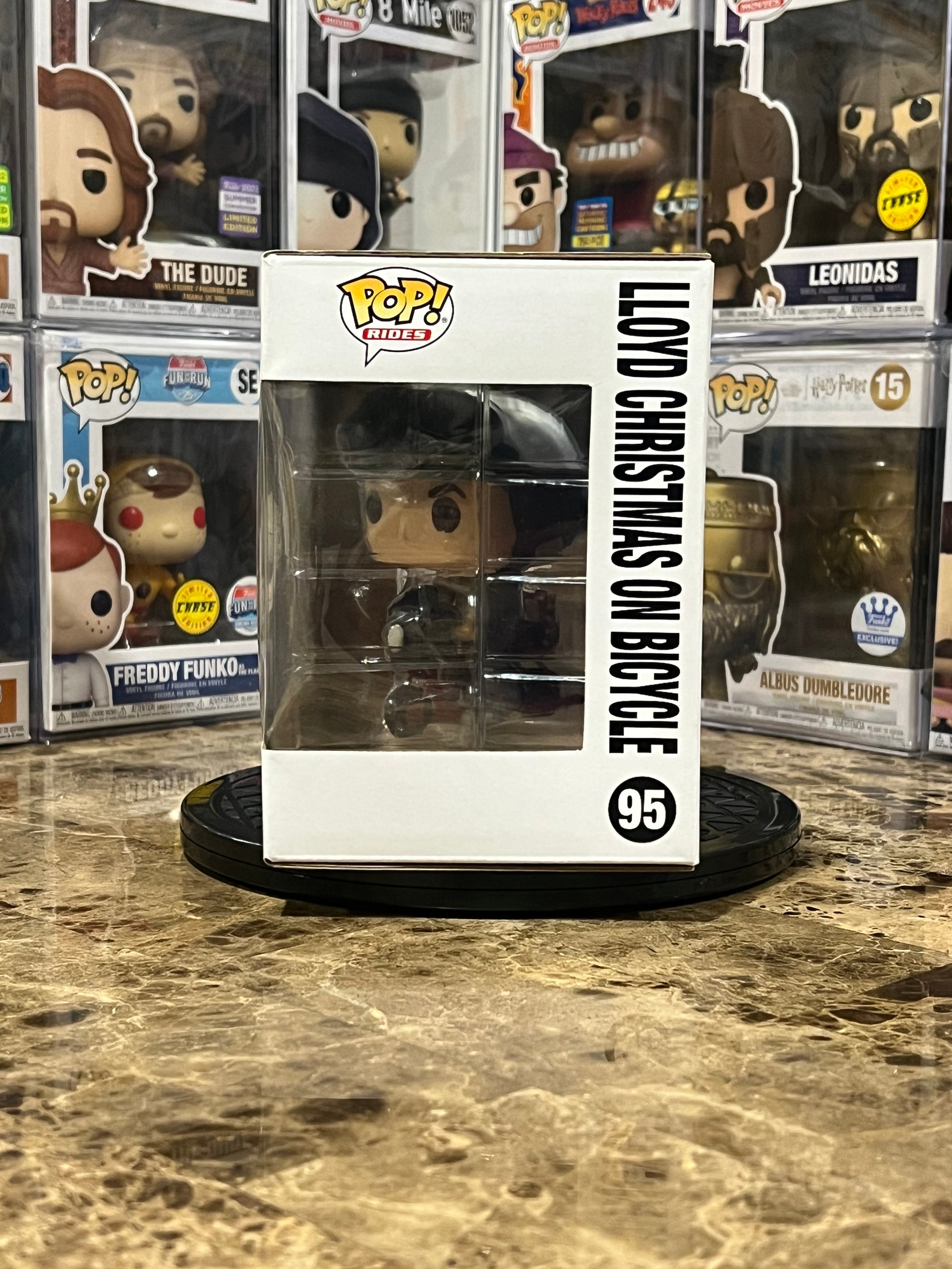 Funko Pop Dumb and Dumberer Lloyd Christmas on Bicycle #95