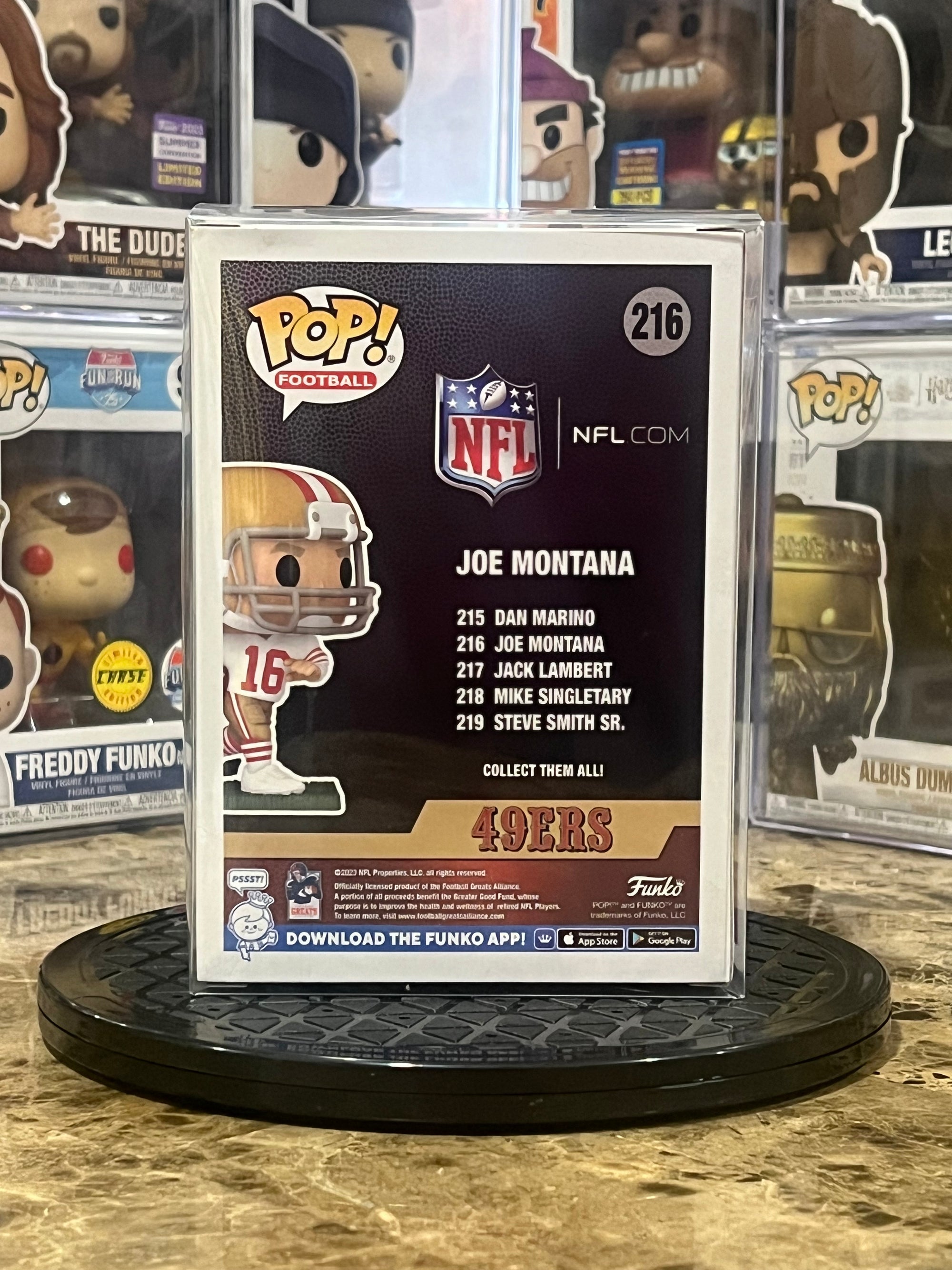 Funko Pop San Francisco 49ers Joe Montana #216