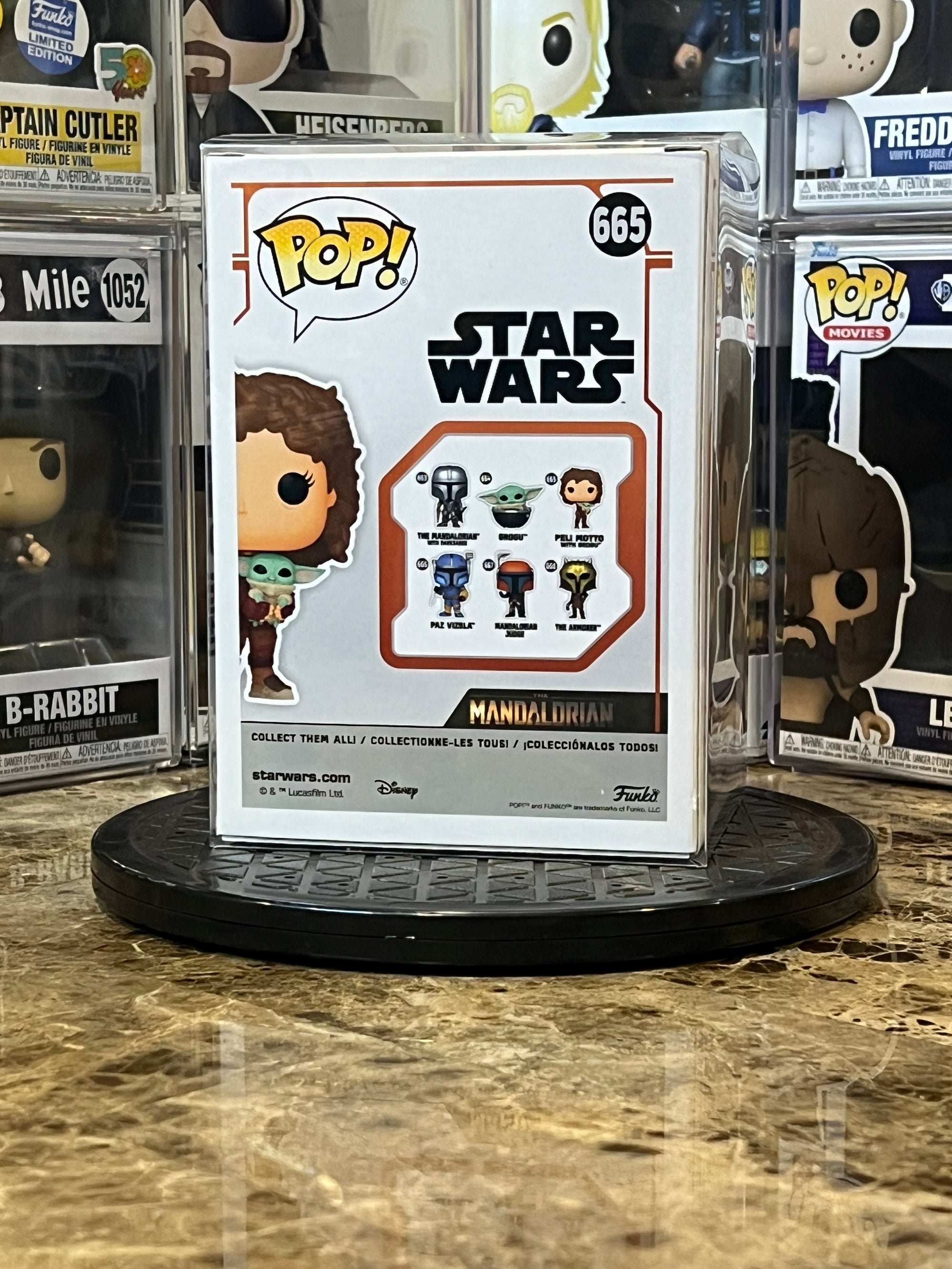 Funko Pop Star Wars Peli Motto w/ Grogu #665