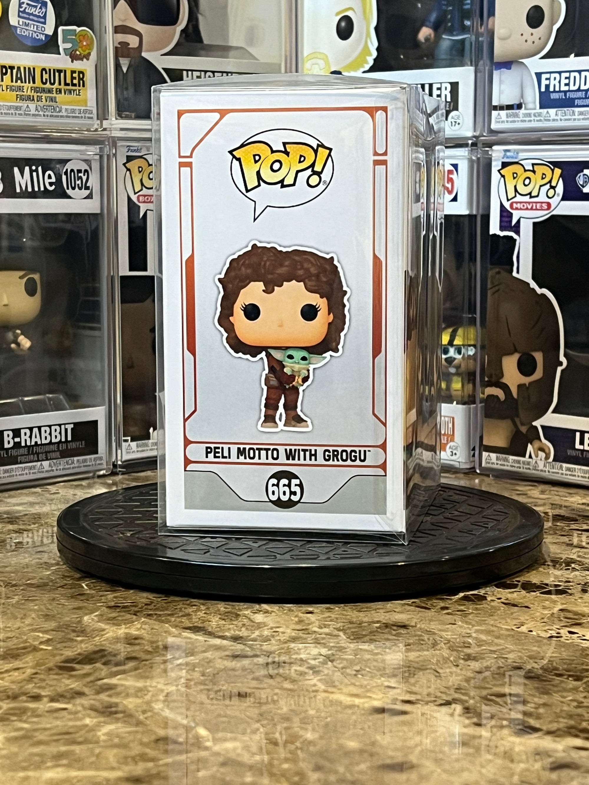 Funko Pop Star Wars Peli Motto w/ Grogu #665