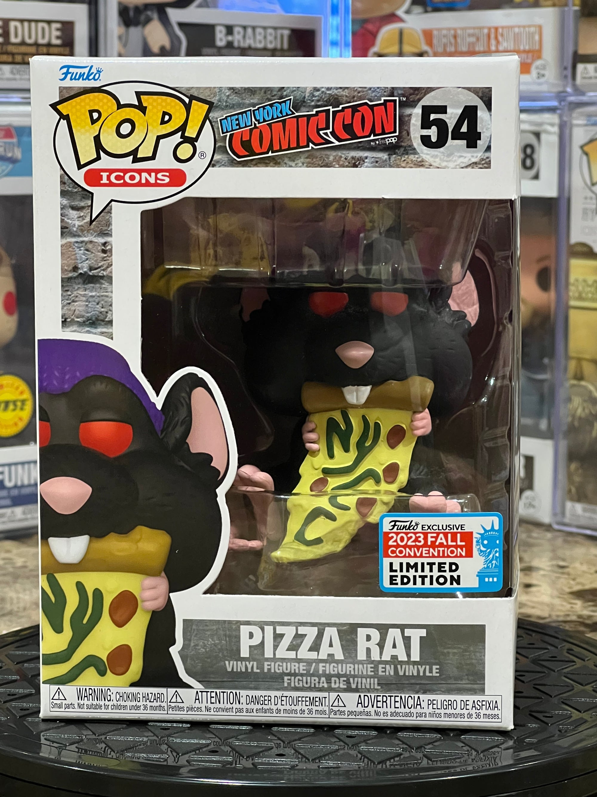 Funko Pop New York Comic Con Pizza Rat #54