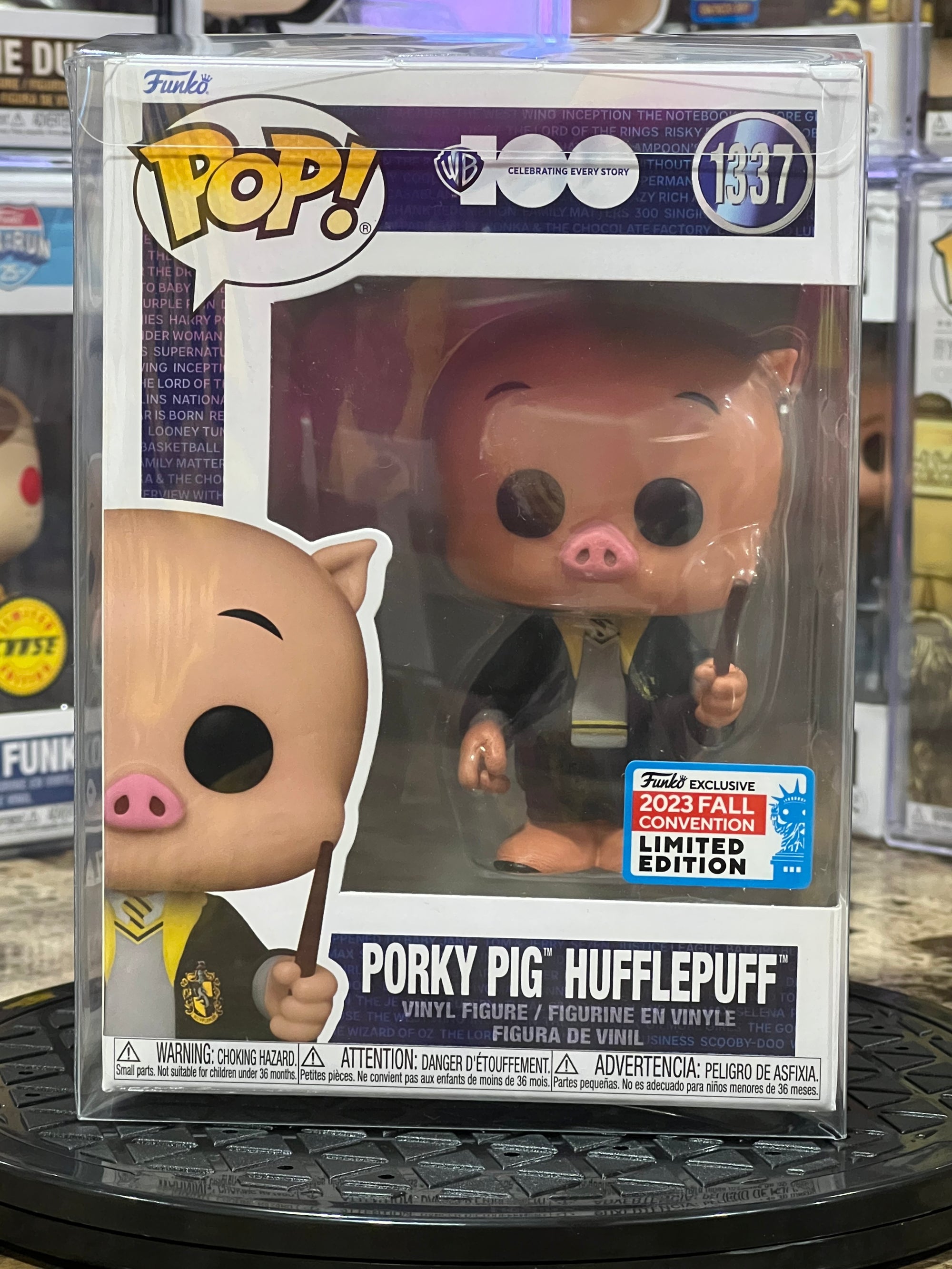 Funko Pop WB100 Porky Pig HufflePuff # 1337