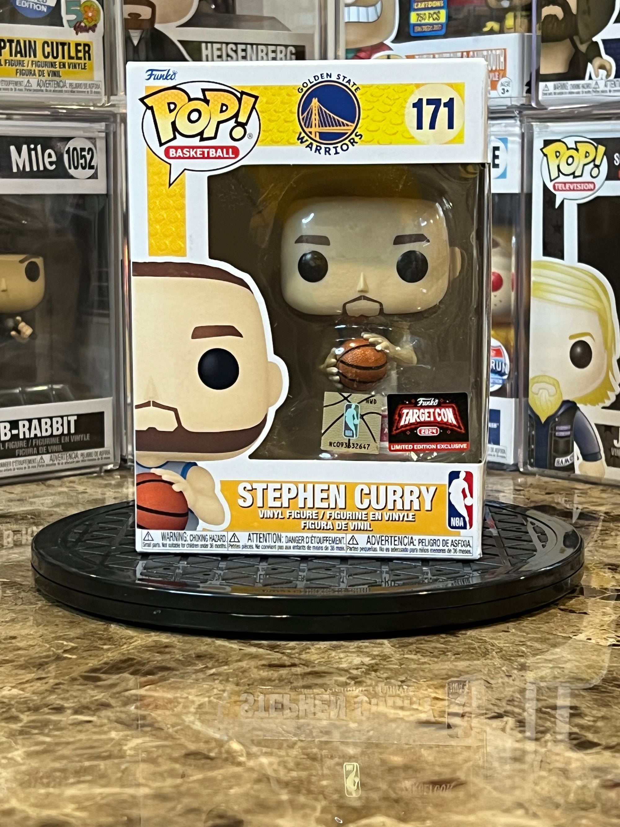 Funko Pop Golden State Warriors Stephen Curry #171