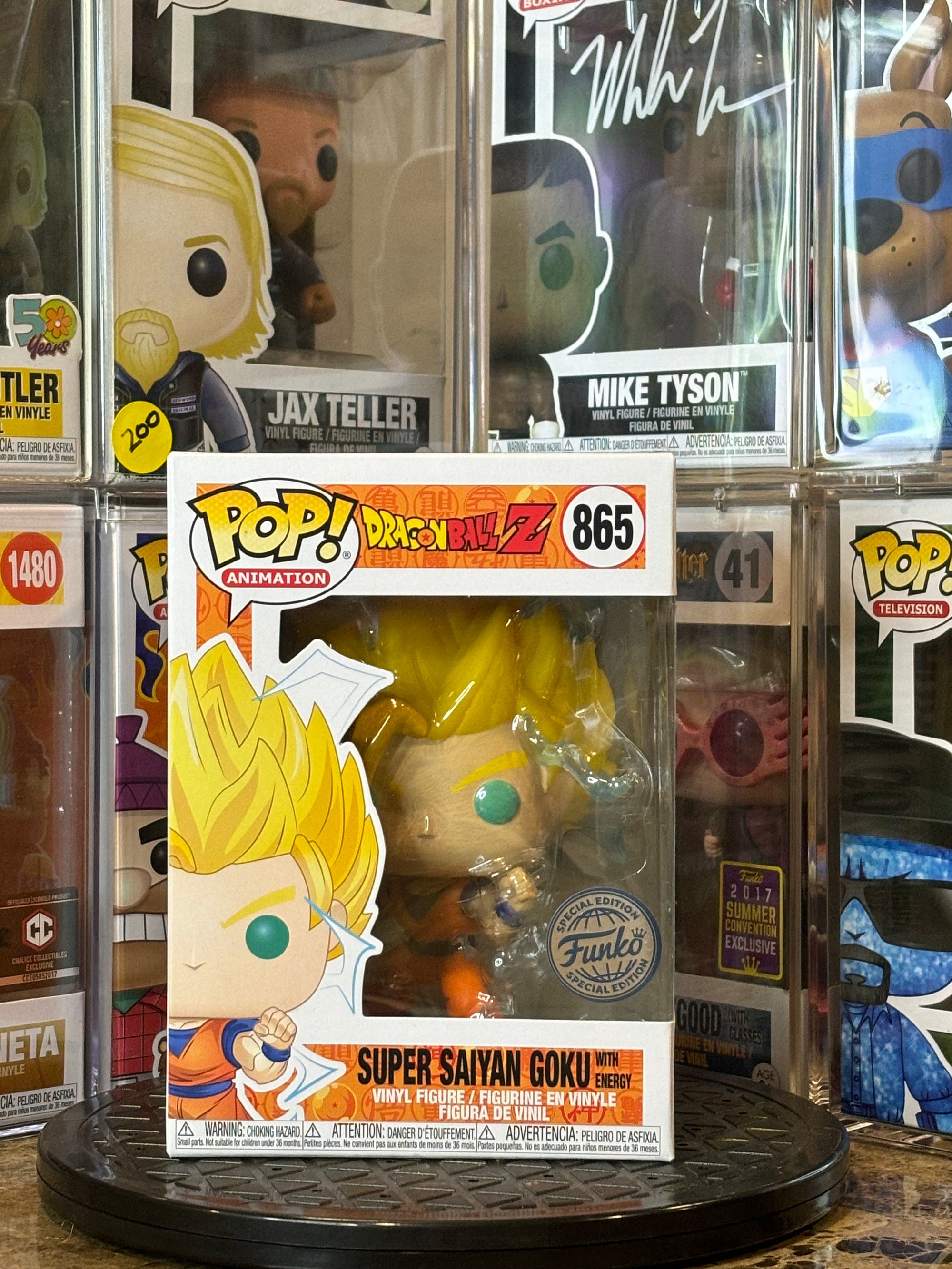 Funko Pop Dragonball Z Super Saiyan Goku w/ Energy #865