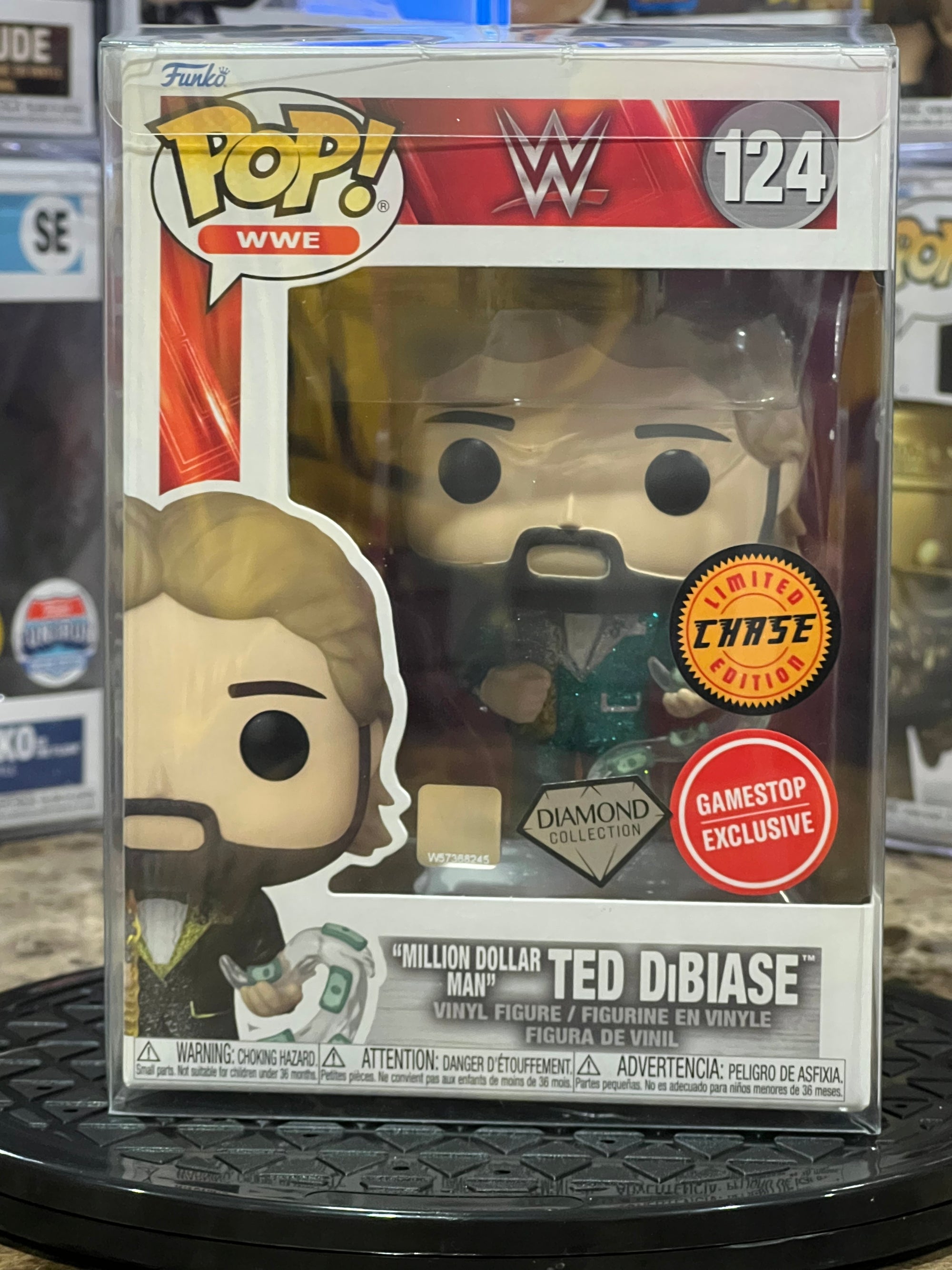 Funko Pop WWE Million Dollar Man Ted Dibiase #124 Chase