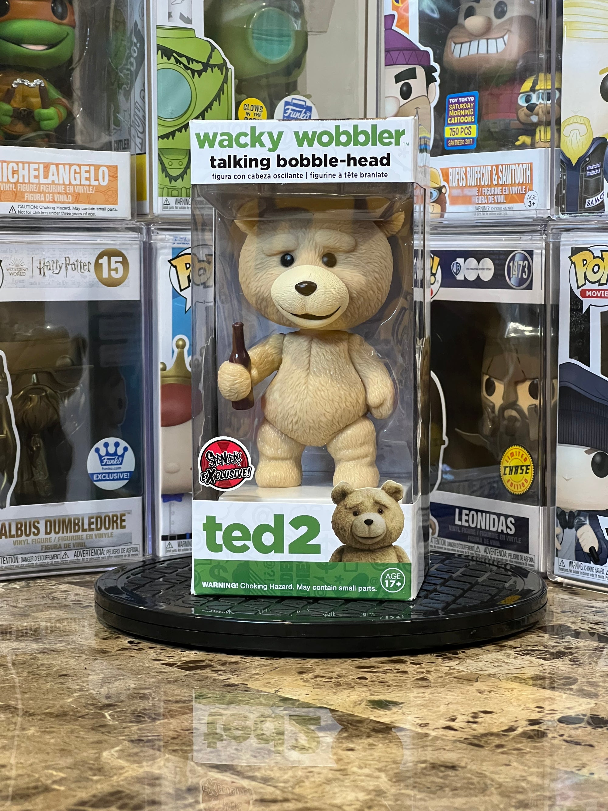 Wacky Wobbler Talking Bobblehead Ted 2 Spencers Exclusive