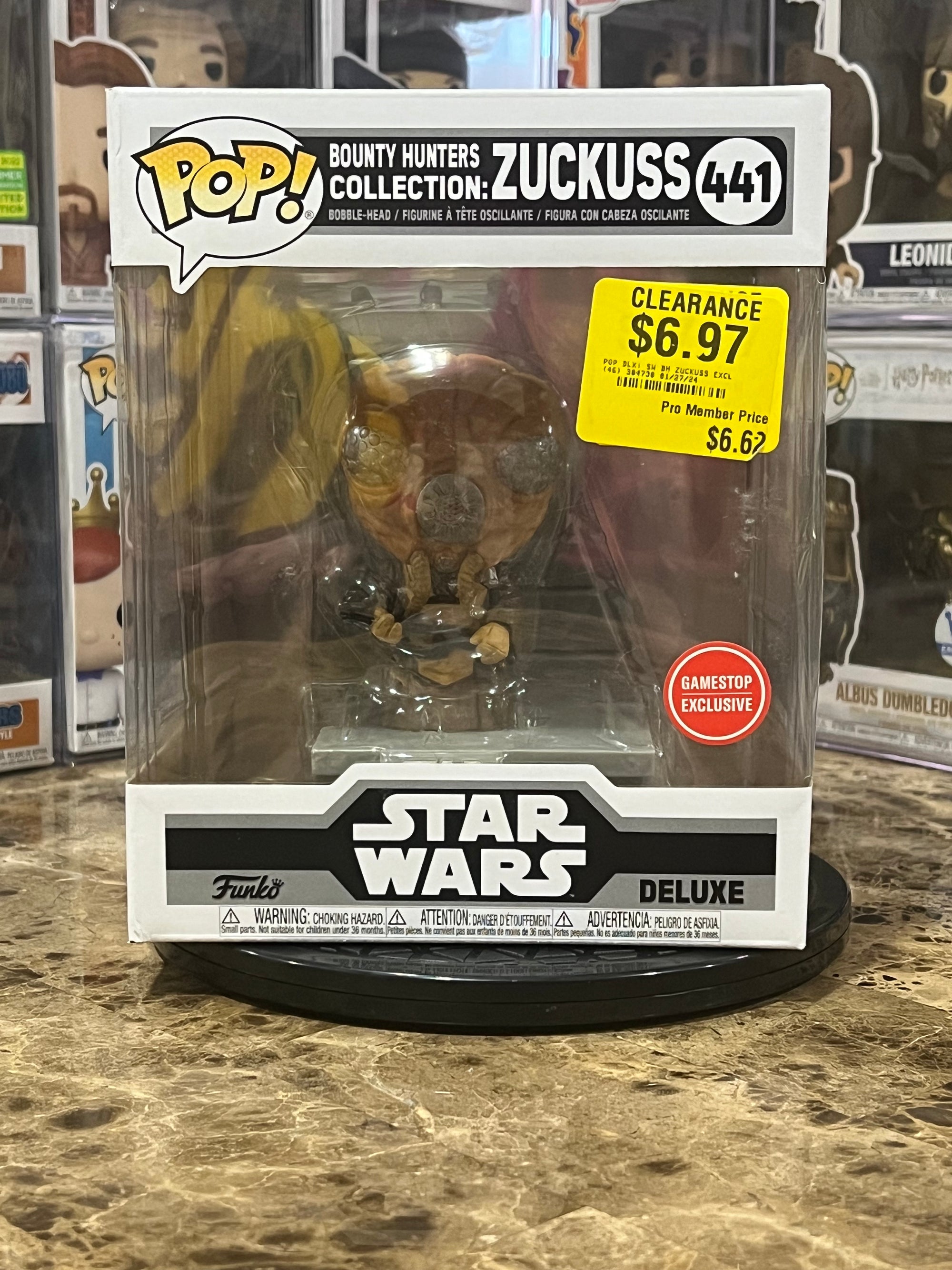 Funko Pop Star Wars Bounty Hunters Collection:Zuckuss #441