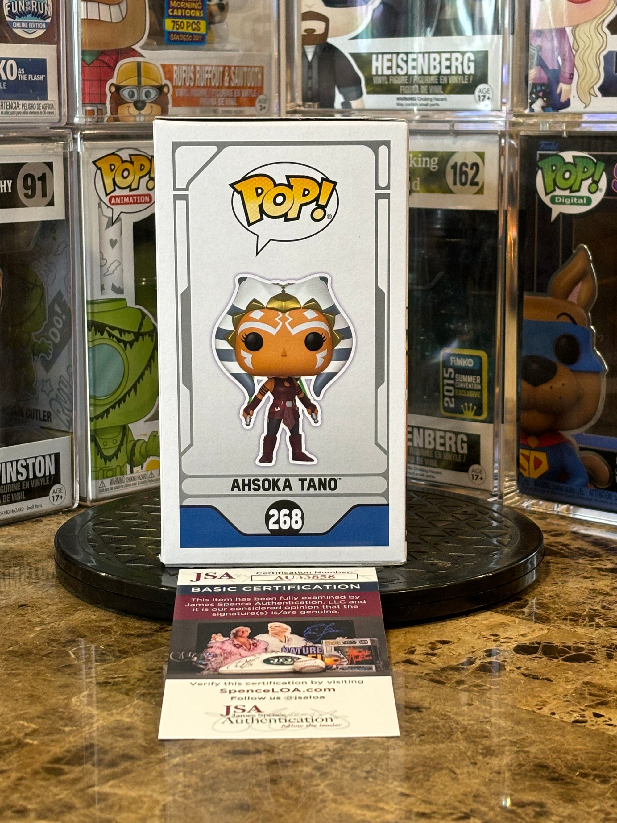 Funko Pop Star Wars Ahsoka Tano #268 Autographed by Rosario Dawson w/ COA