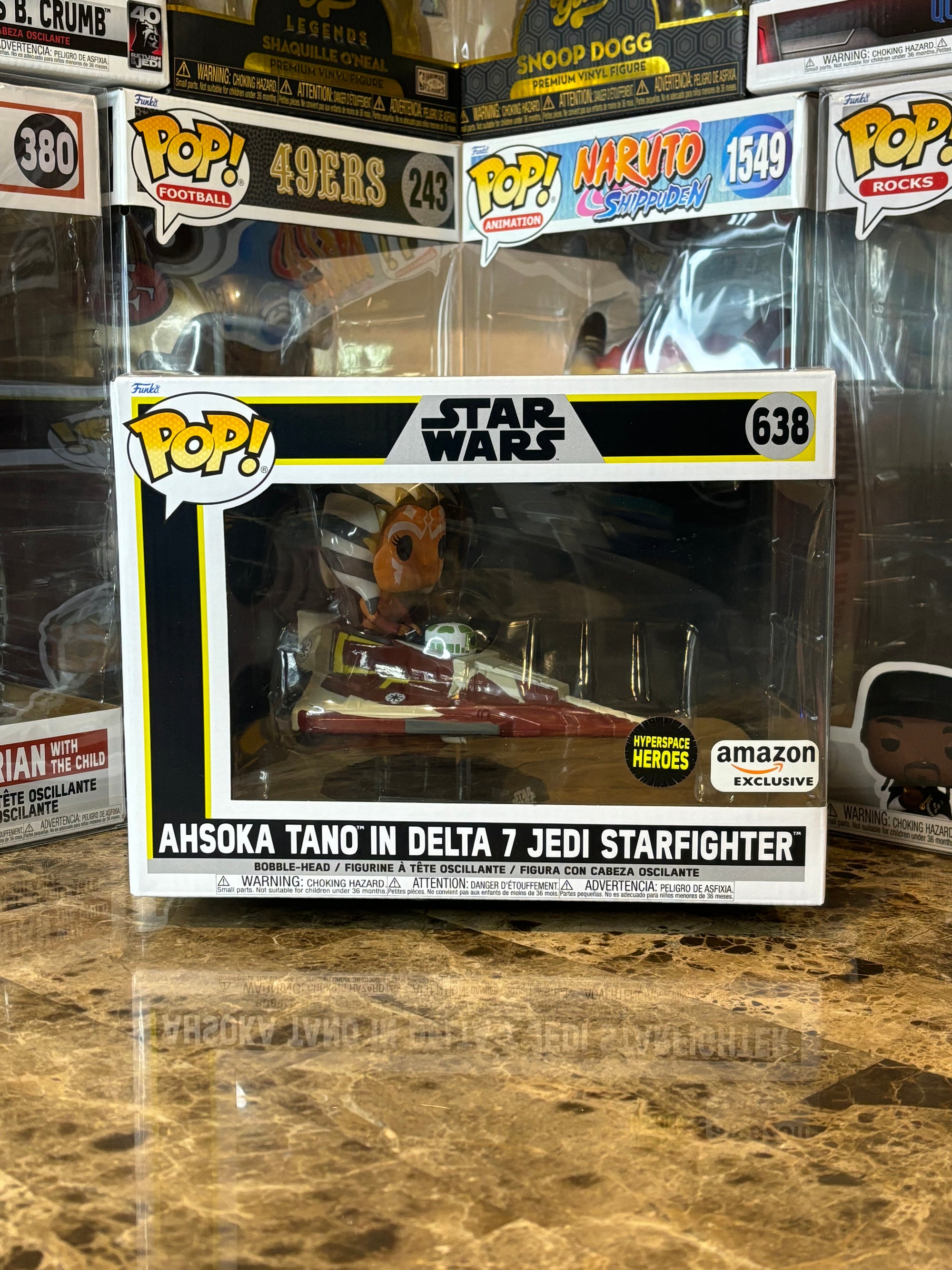 Funko Pop Star Wars Ahsoka Tano in Delta 7 Jedi Starfighter #638