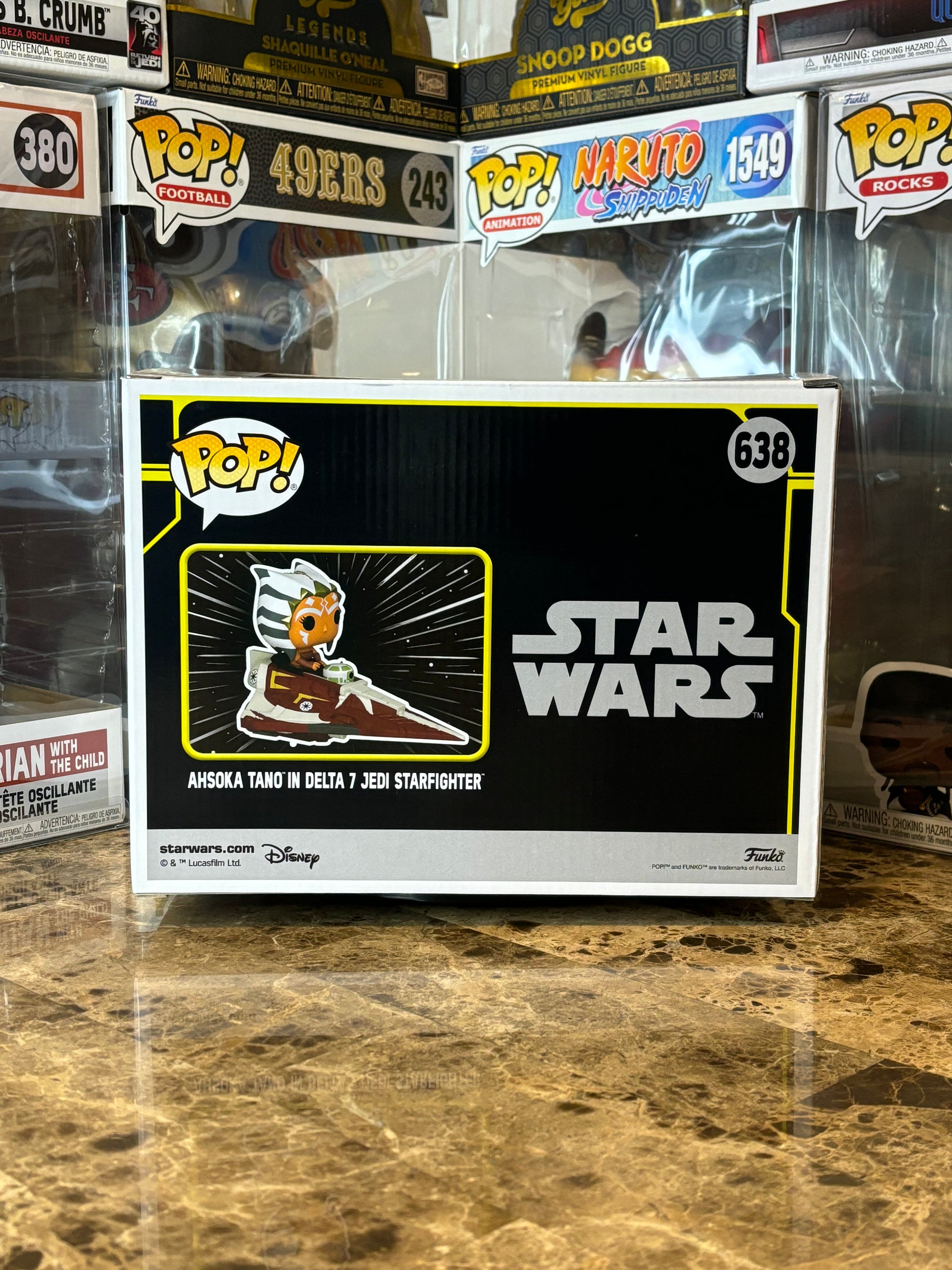 Funko Pop Star Wars Ahsoka Tano in Delta 7 Jedi Starfighter #638