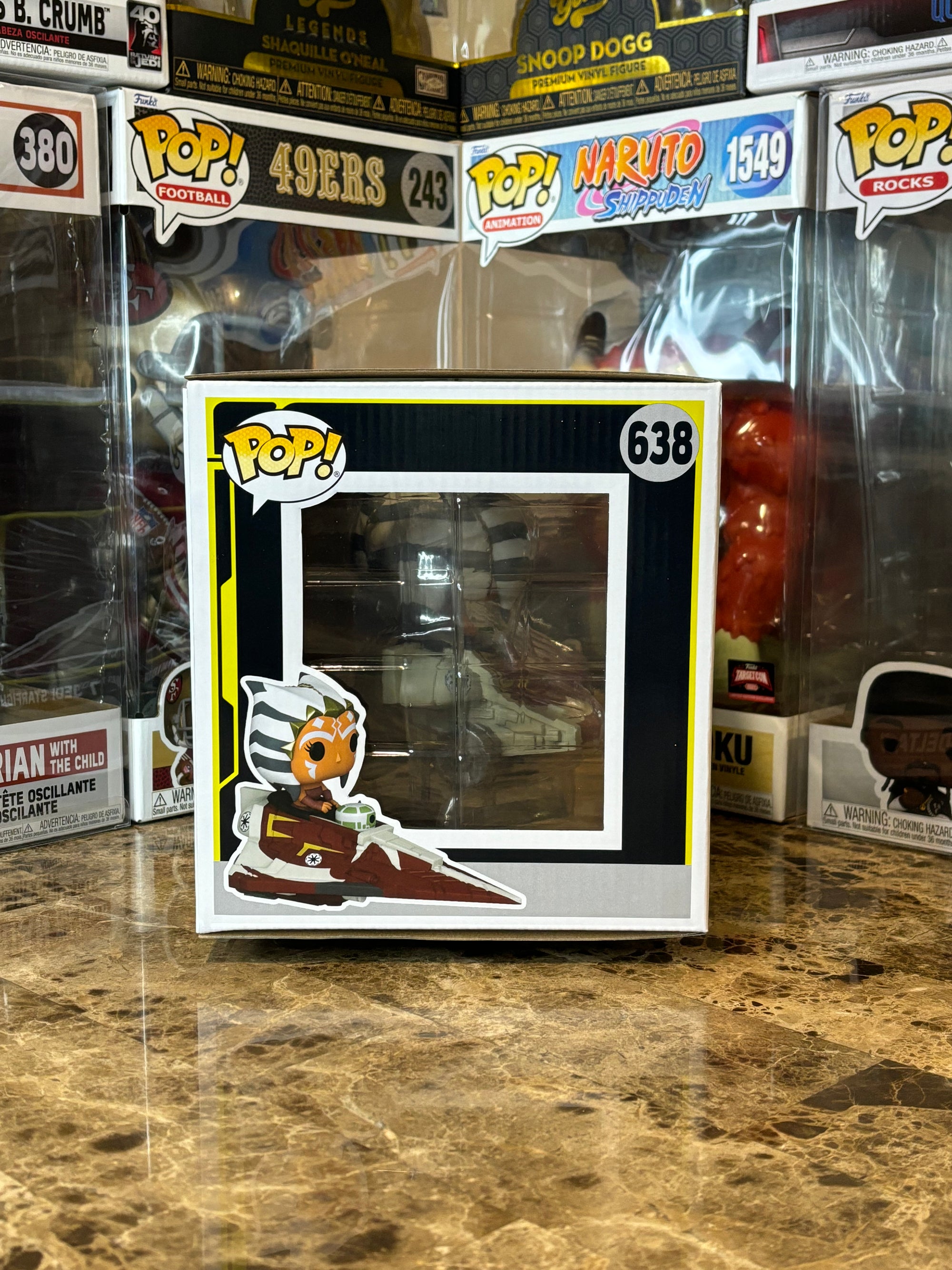 Funko Pop Star Wars Ahsoka Tano in Delta 7 Jedi Starfighter #638