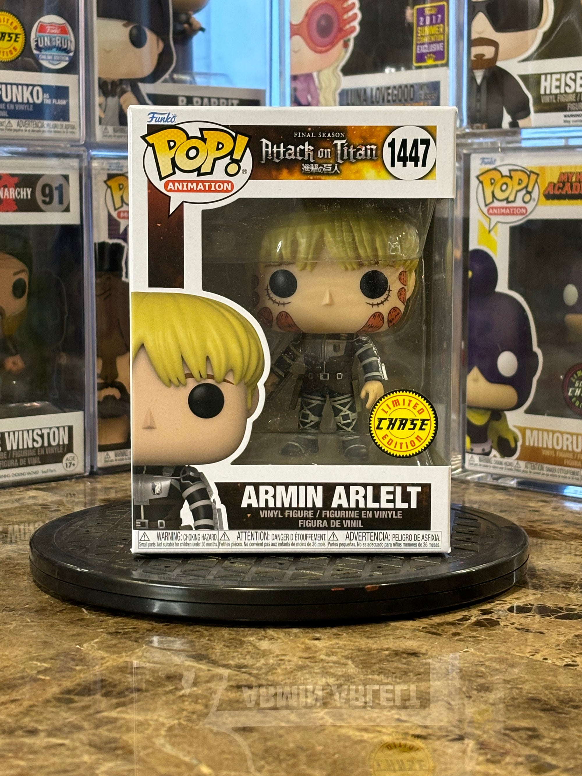 Funko Pop Attack on Titan Armin Alelt #1447 Chase