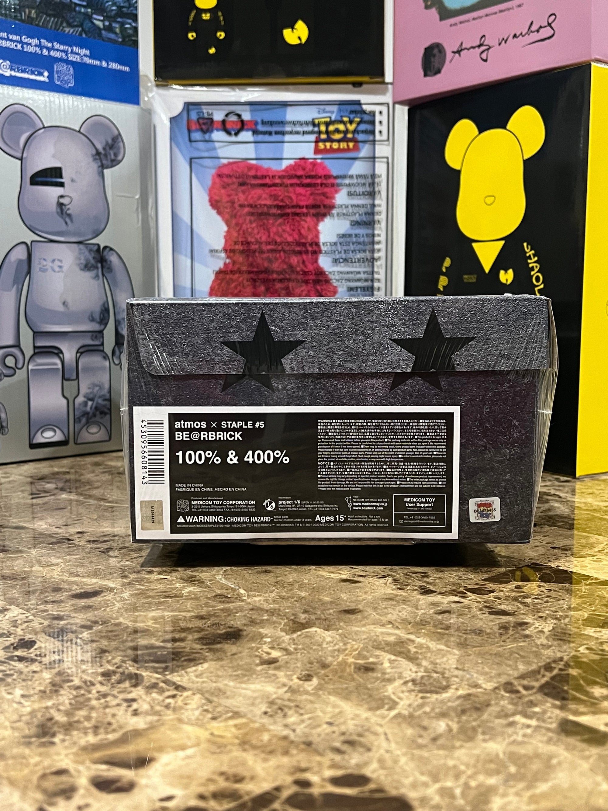 400% Be@rbrick Atmos and Staple #5