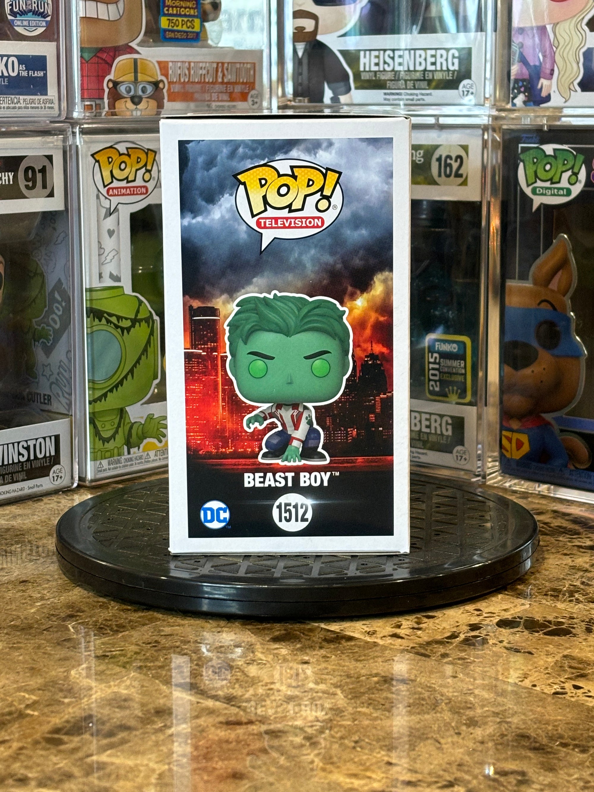 Funko Pop DC Titans Beast Boy #1512 Autographed Ryan Potter