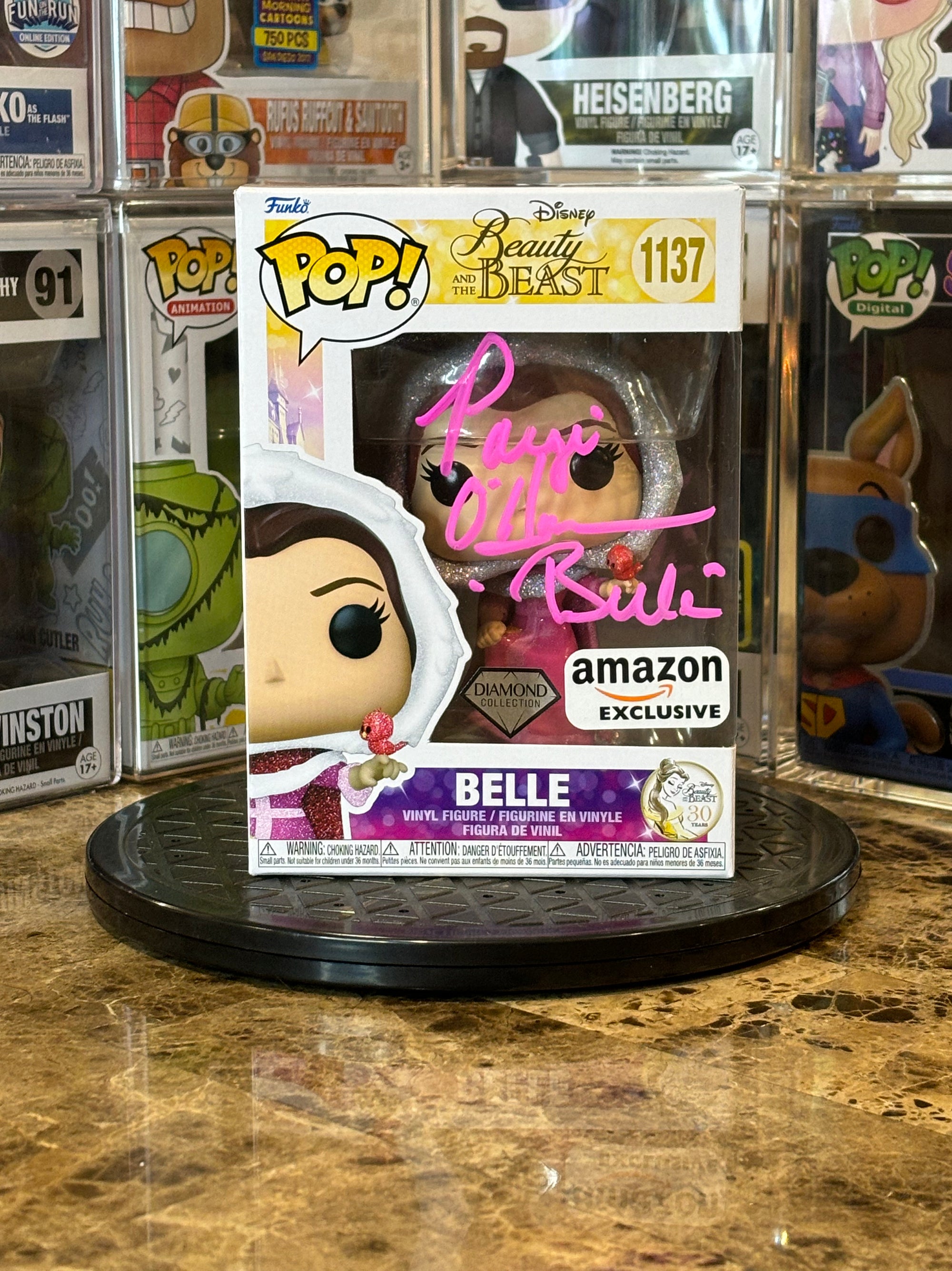 Funko Pop Beauty and the Beast Belle #1137 Autographed Paige O'Hara