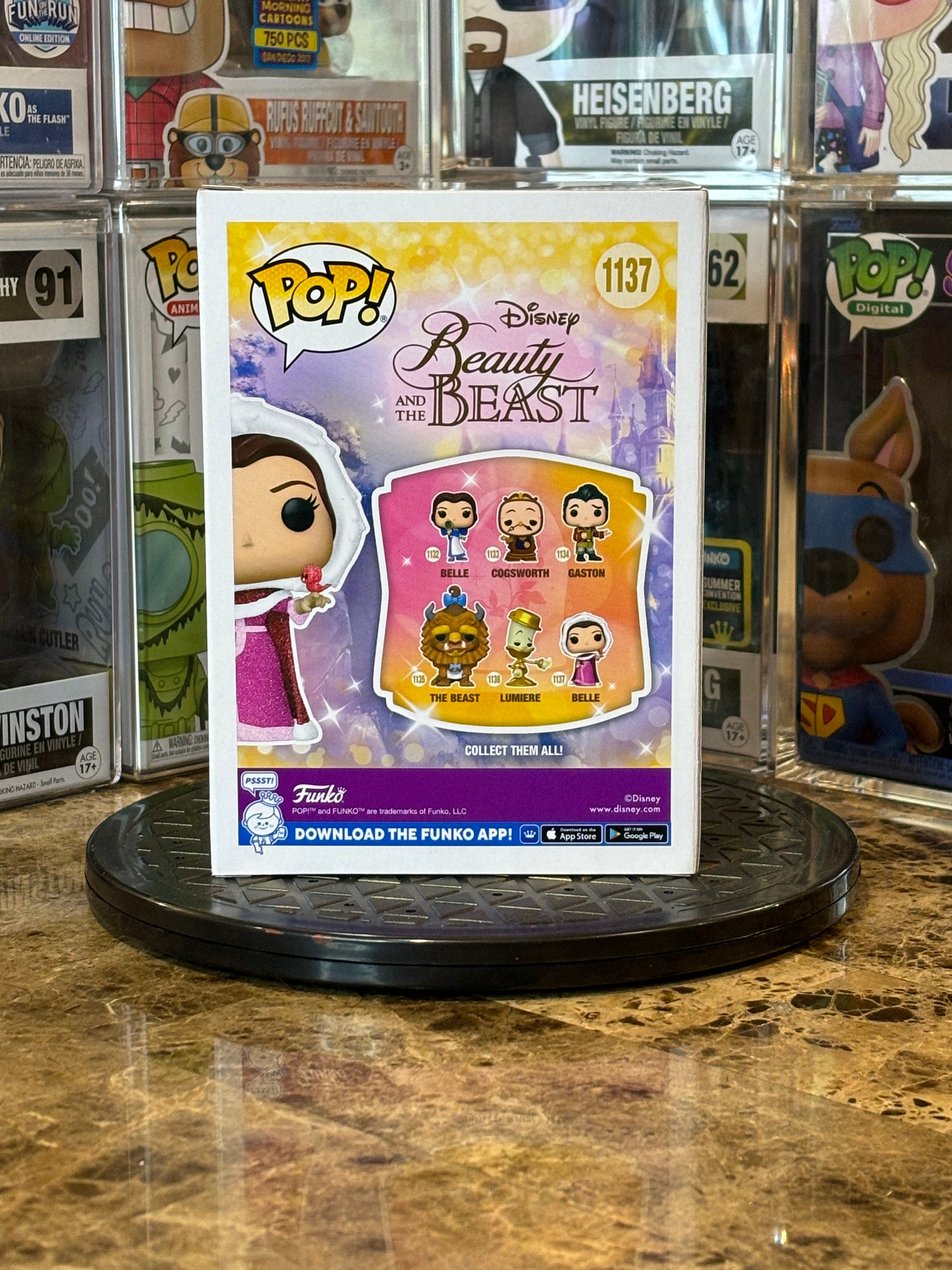 Funko Pop Beauty and the Beast Belle #1137 Autographed Paige O'Hara