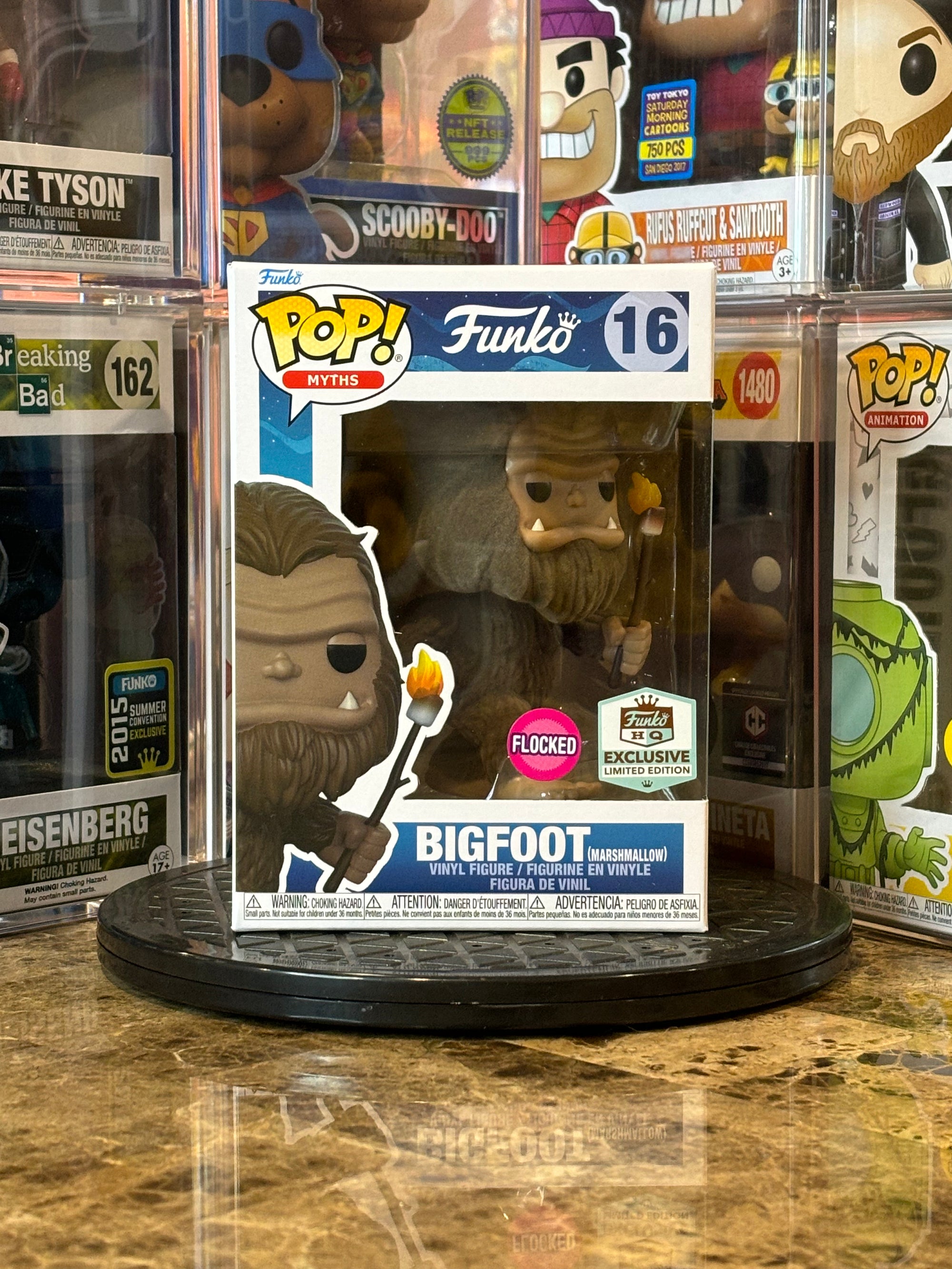 Funko Pop Myths Bigfoot(Marshmallow) #16 Flocked