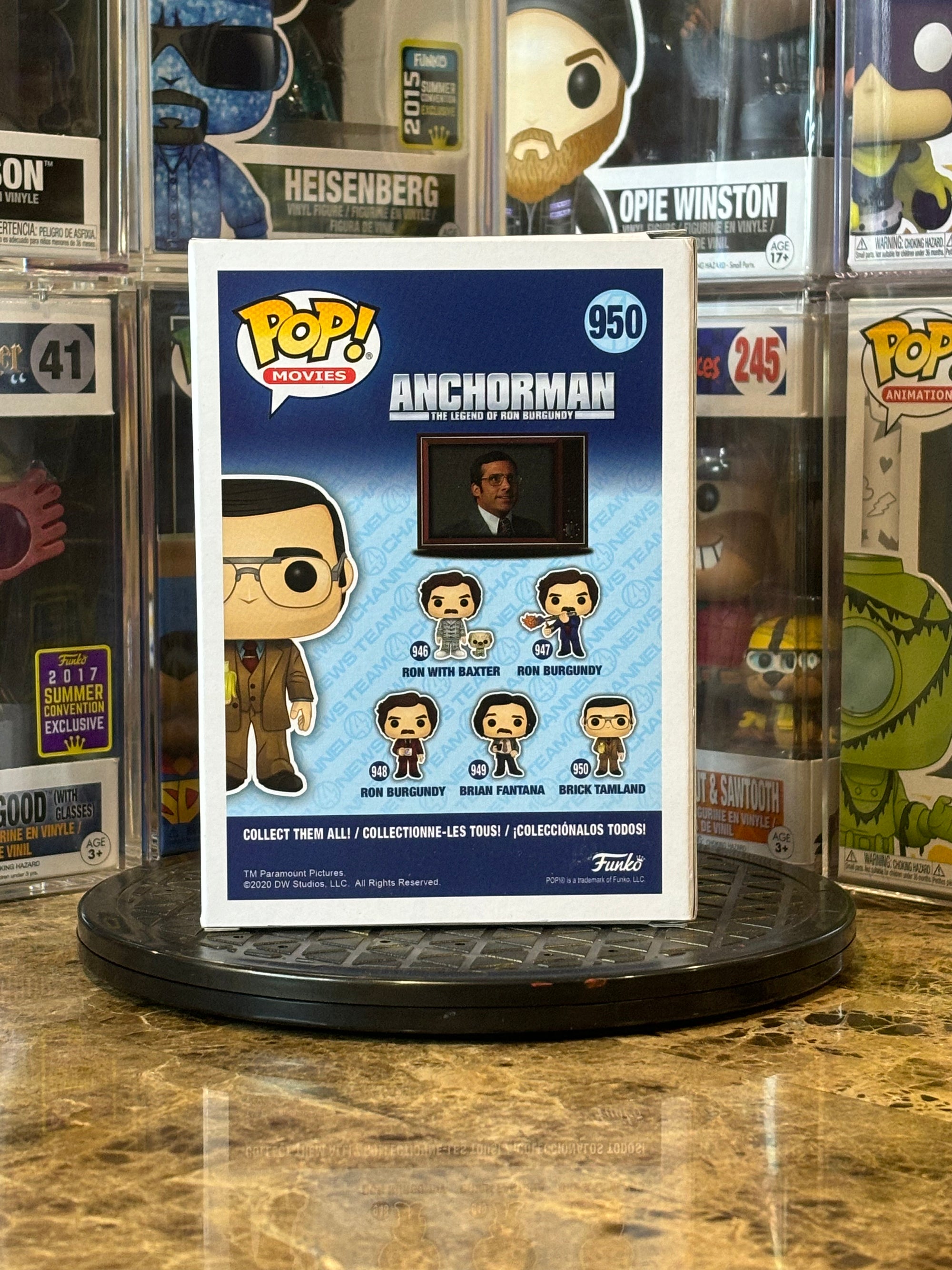 Funko Pop Anchorman Brick Tamland #950 2020 SCLEE