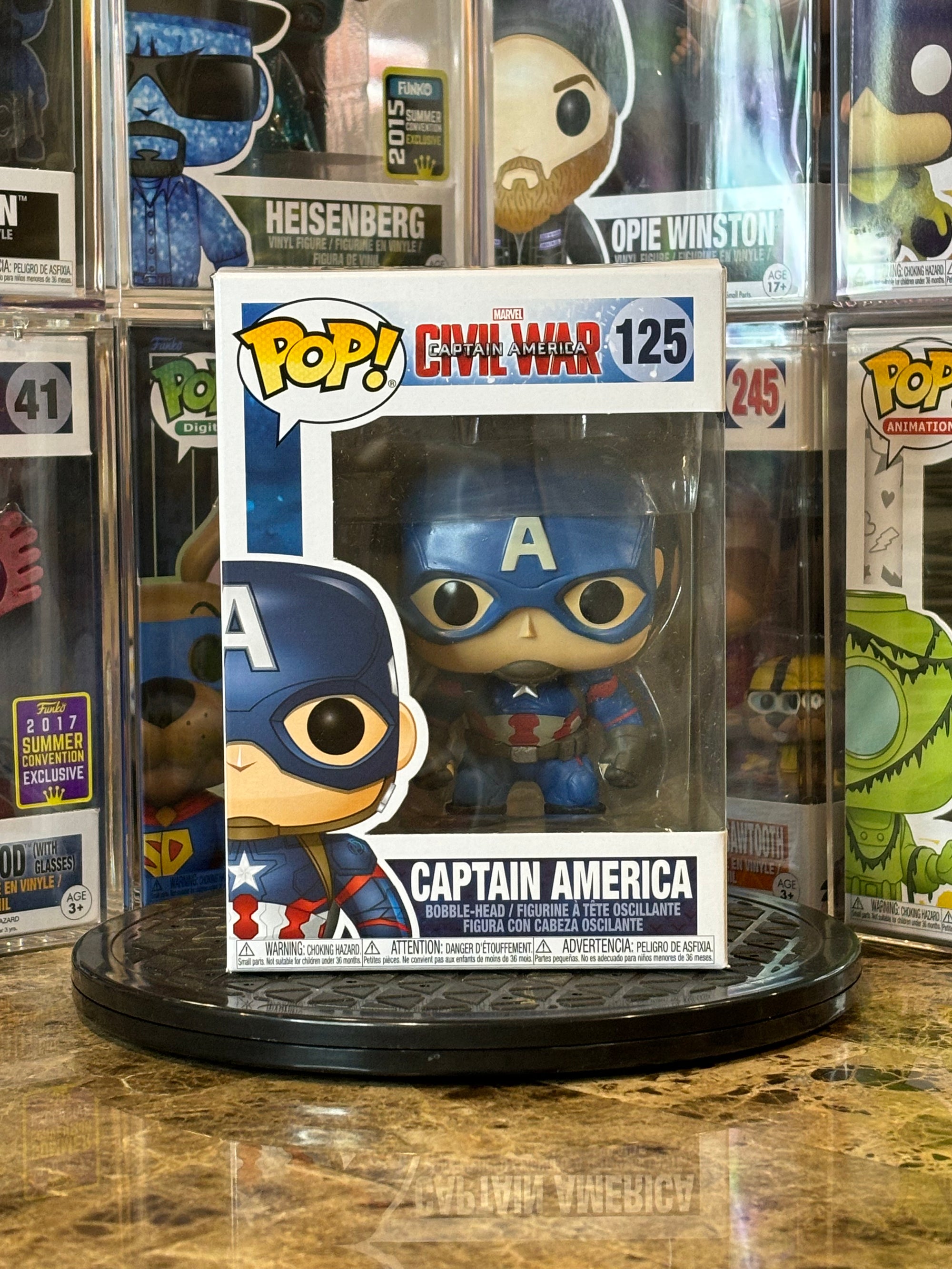 Funko Pop Captain America Civil War Captain America #125