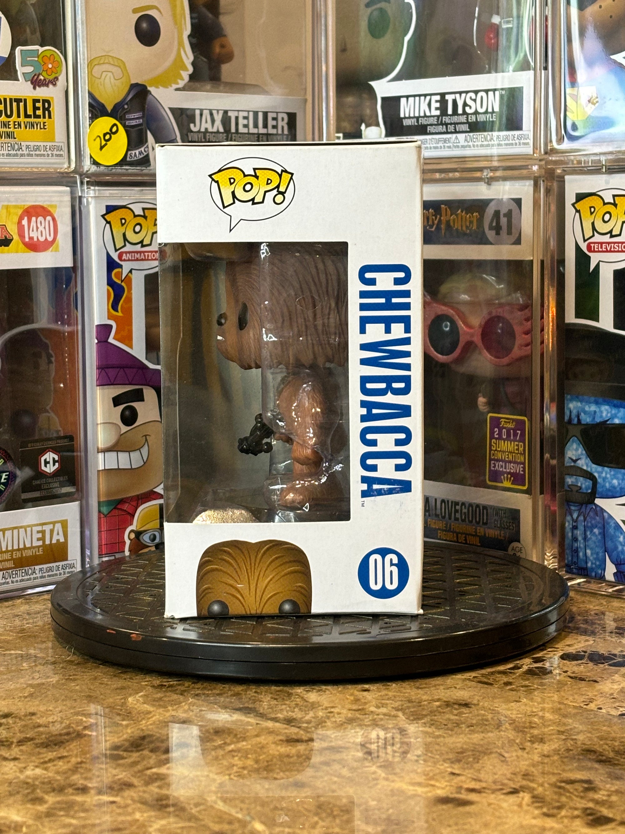 Funko Pop Star Wars Chewbacca #06 Blue Box Large Font First Run