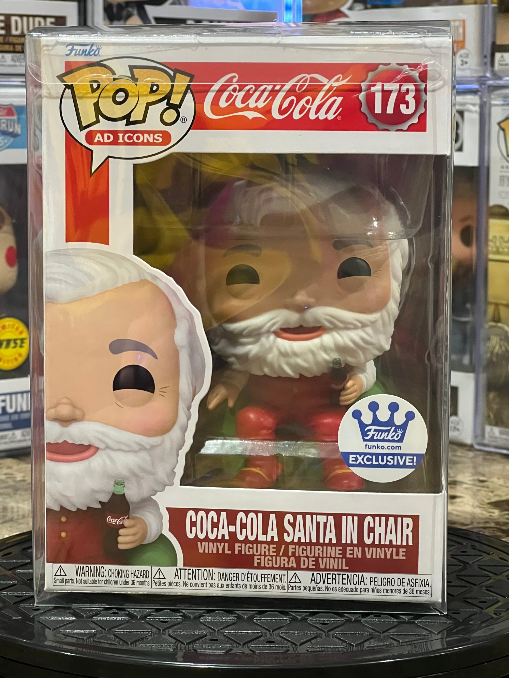 Funko Pop Coca-Cola Santa in Chair #173